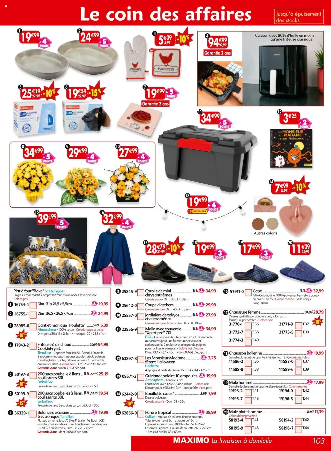 Maximo catalogue epicerie (2025-09-26 - 2025-10-23)