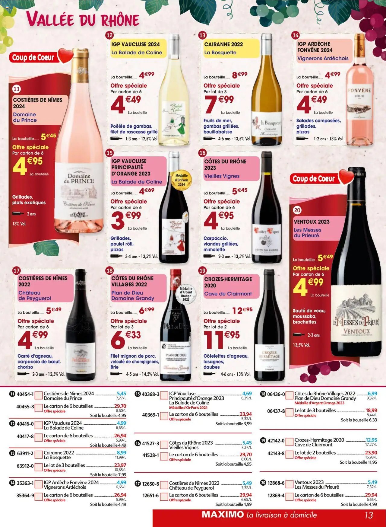 Maximo catalogue epicerie (2025-09-26 - 2025-10-23)