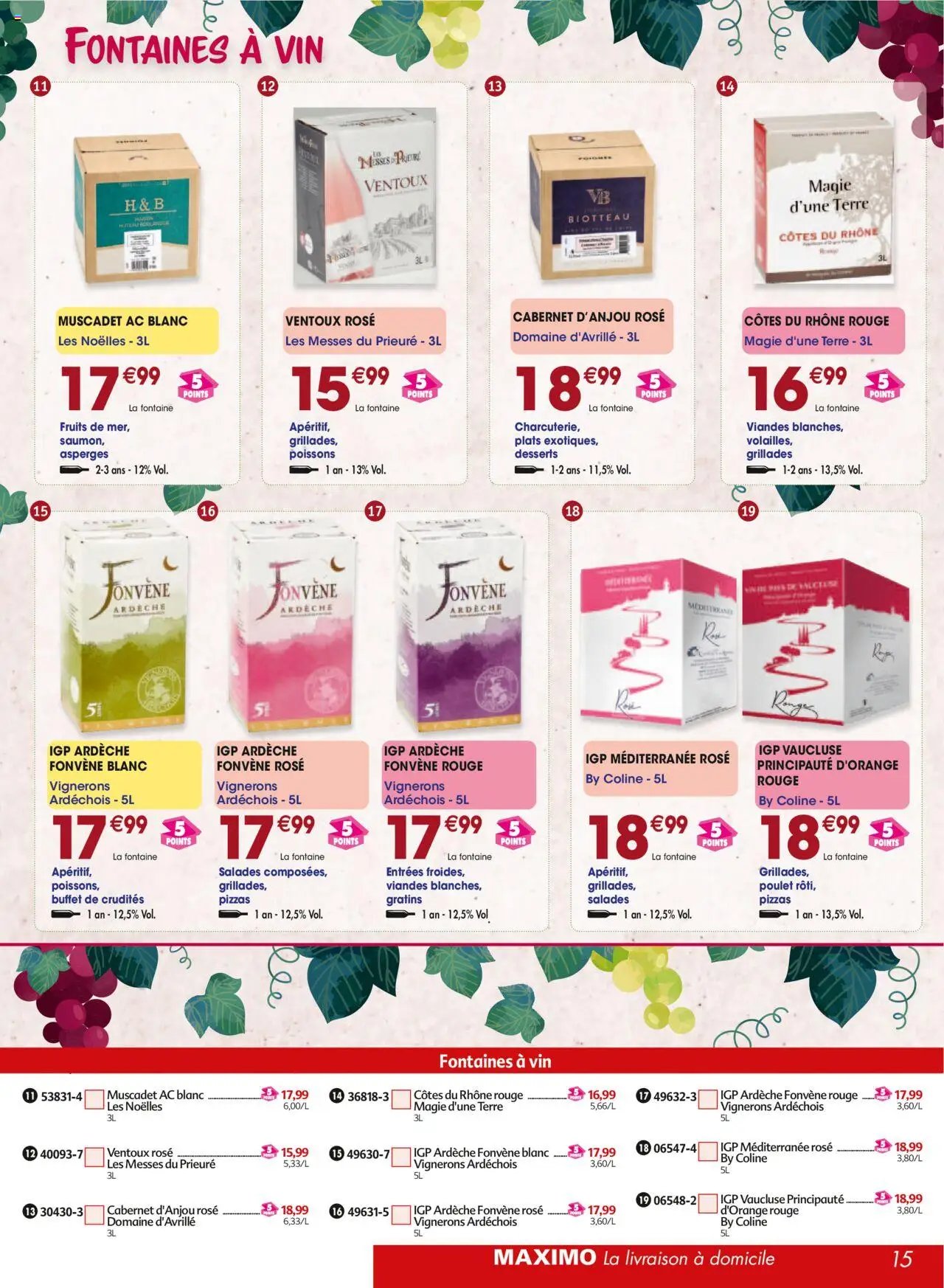 Maximo catalogue epicerie (2025-09-26 - 2025-10-23)