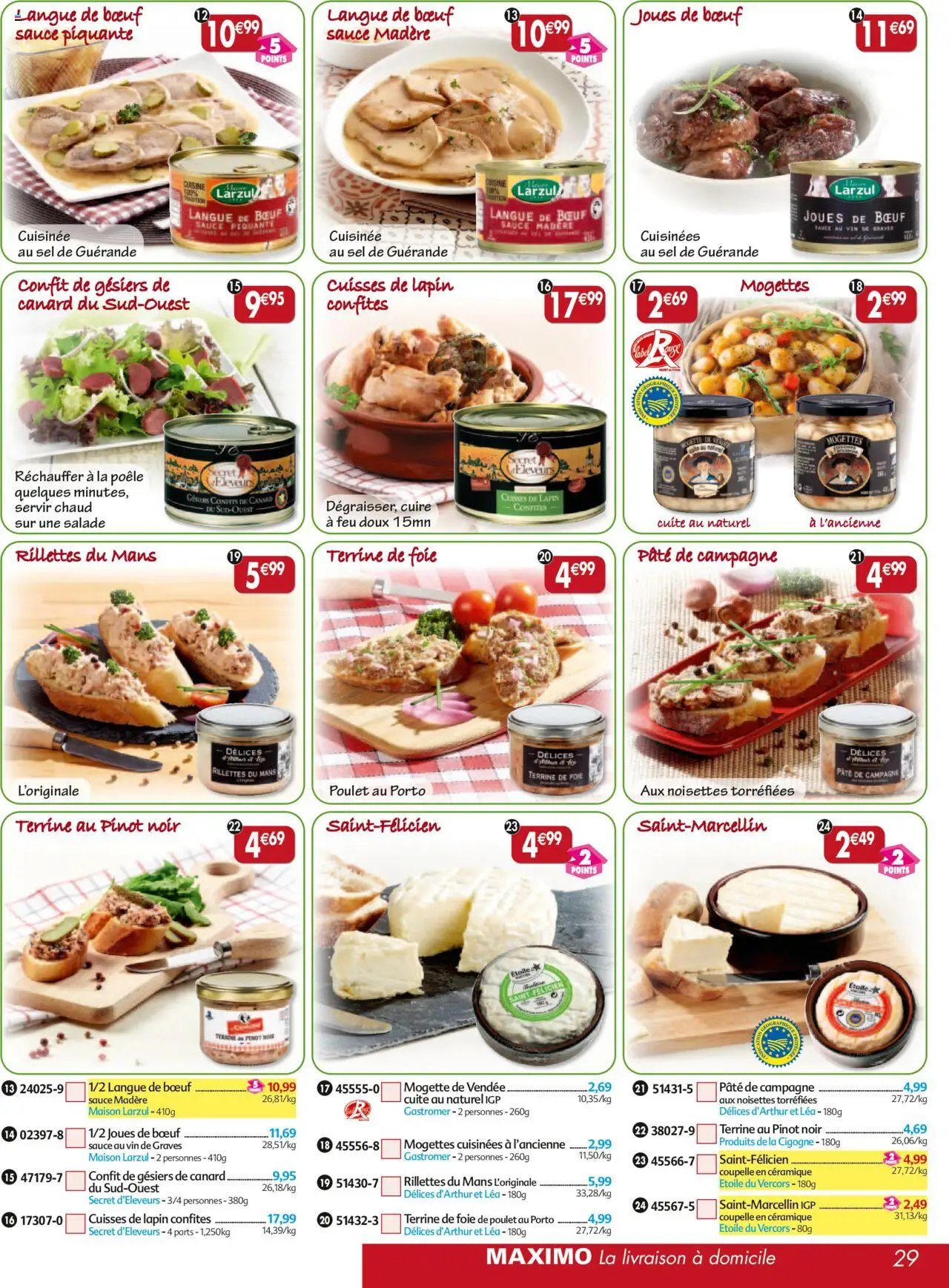 Maximo catalogue epicerie (2025-09-26 - 2025-10-23)
