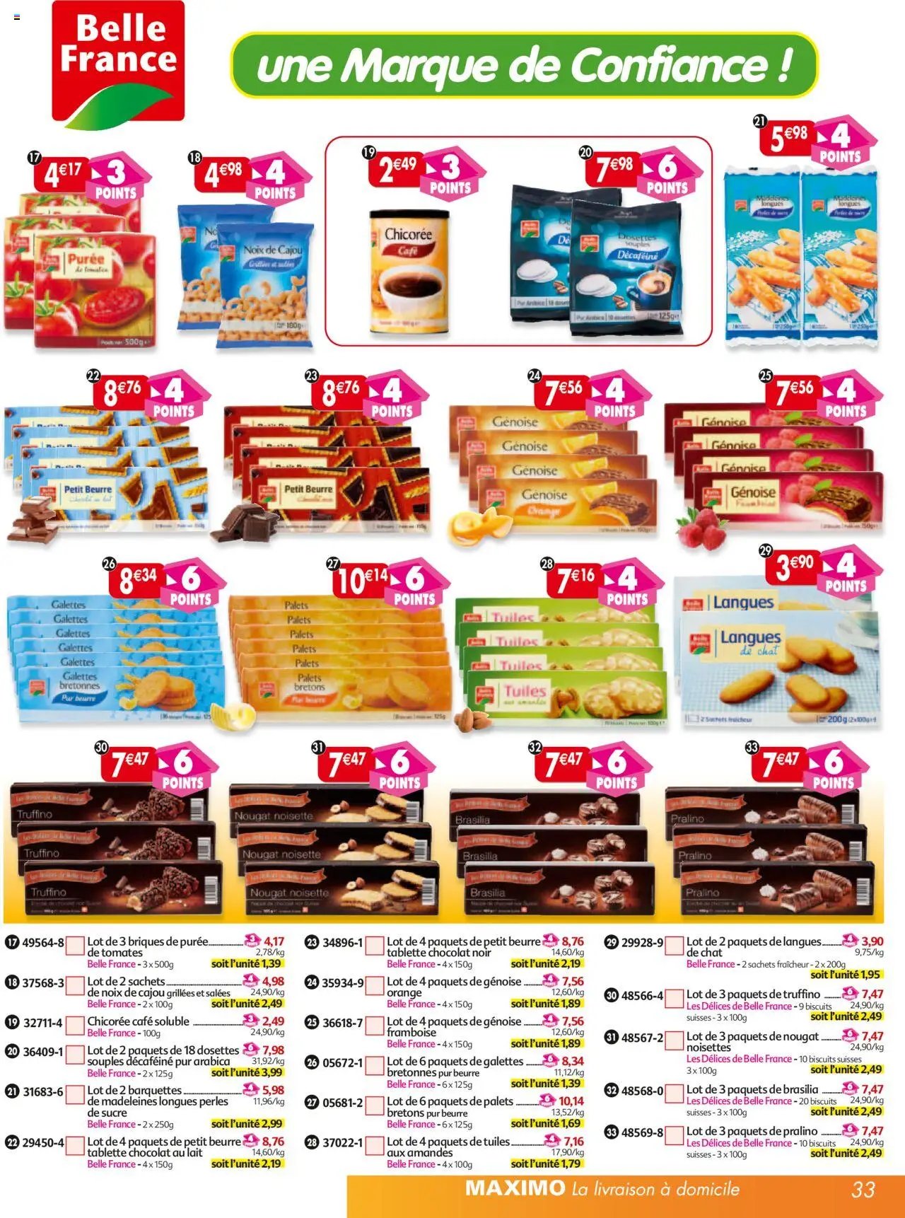 Maximo catalogue epicerie (2025-09-26 - 2025-10-23)