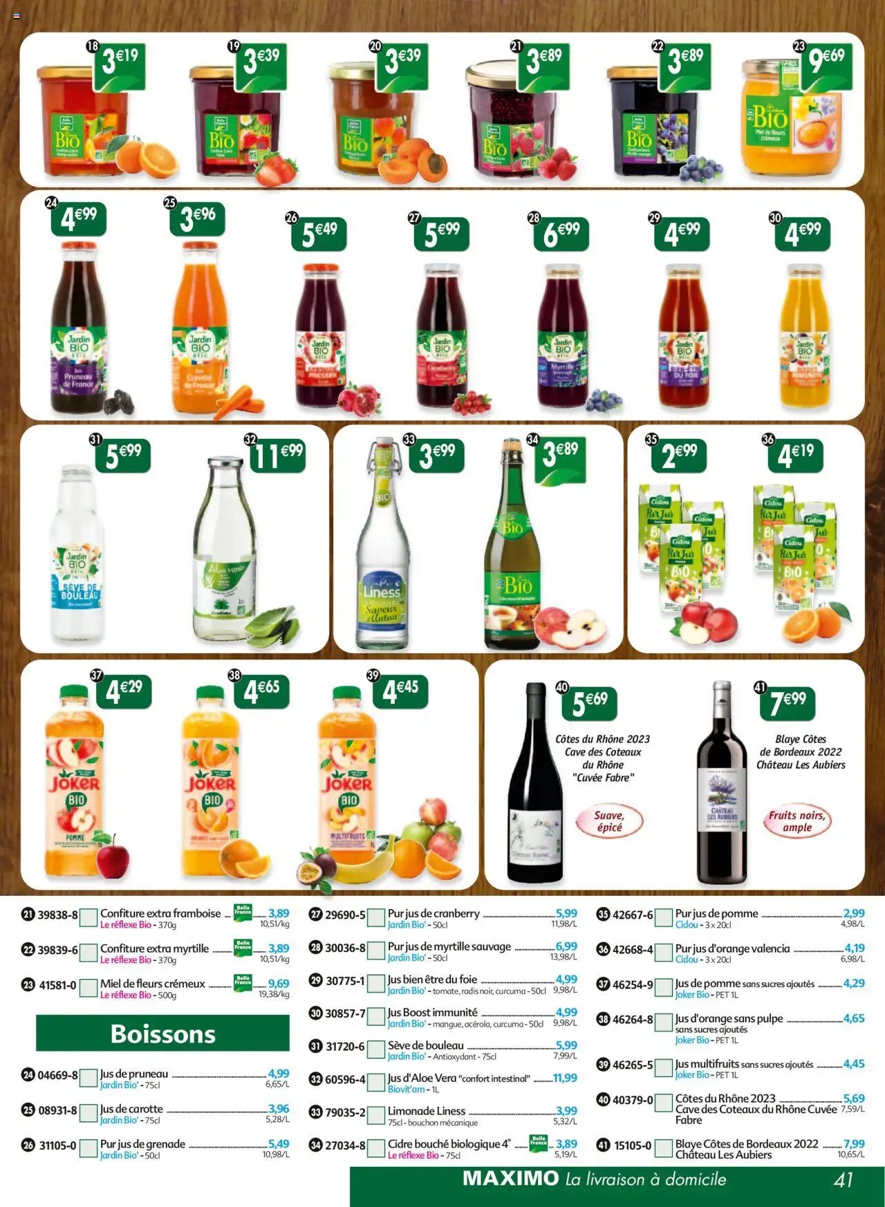 Maximo catalogue epicerie (2025-09-26 - 2025-10-23)