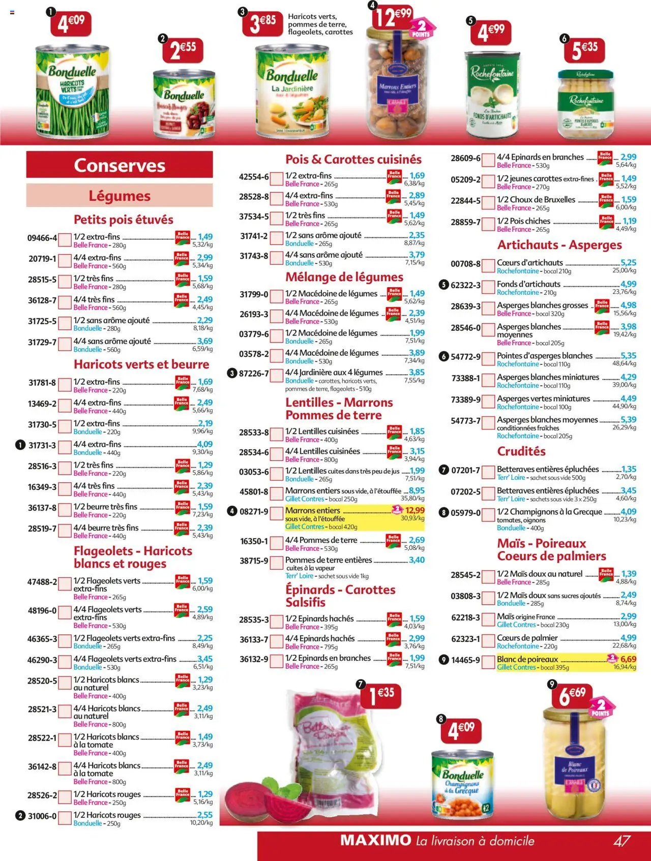Maximo catalogue epicerie (2025-09-26 - 2025-10-23)