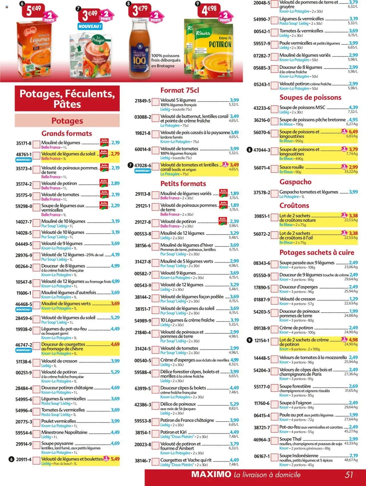 Maximo catalogue epicerie (2025-09-26 - 2025-10-23)