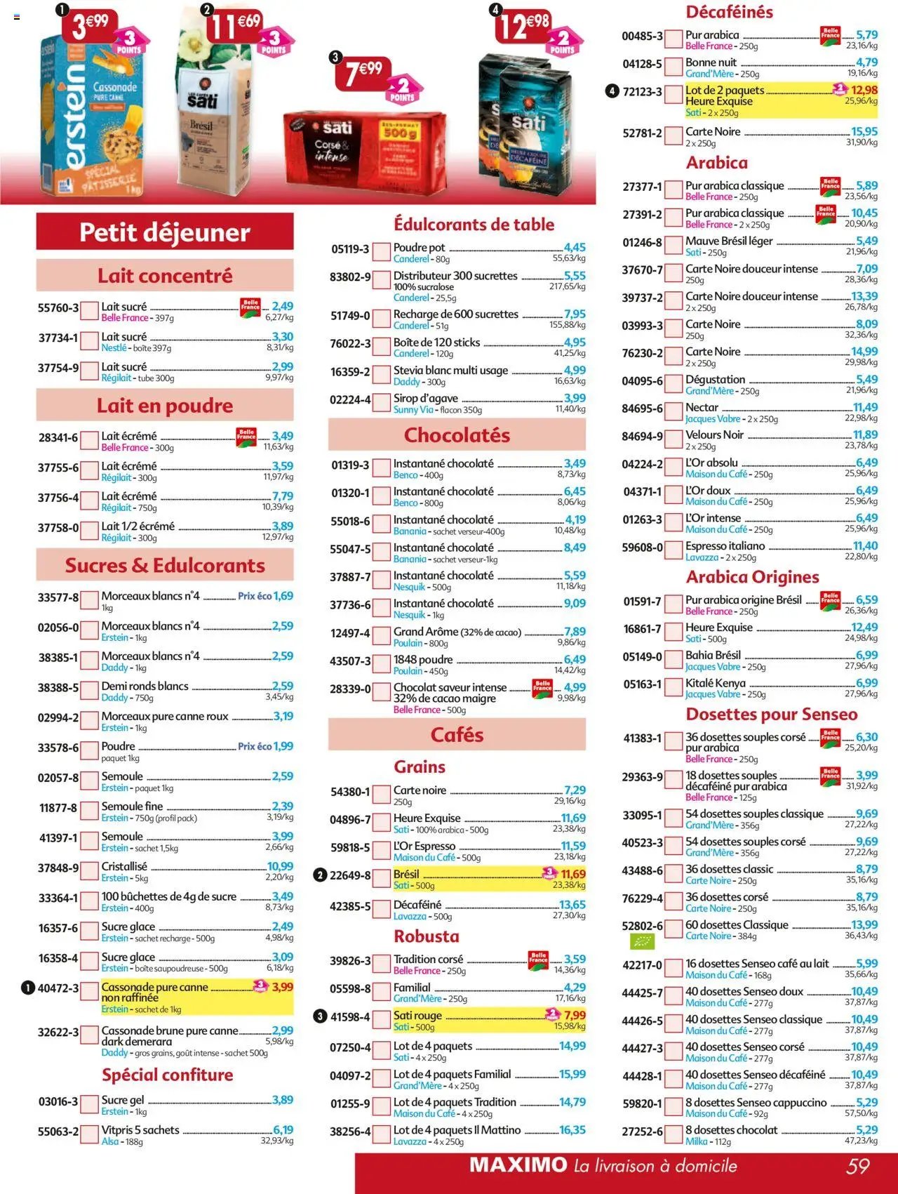 Maximo catalogue epicerie (2025-09-26 - 2025-10-23)