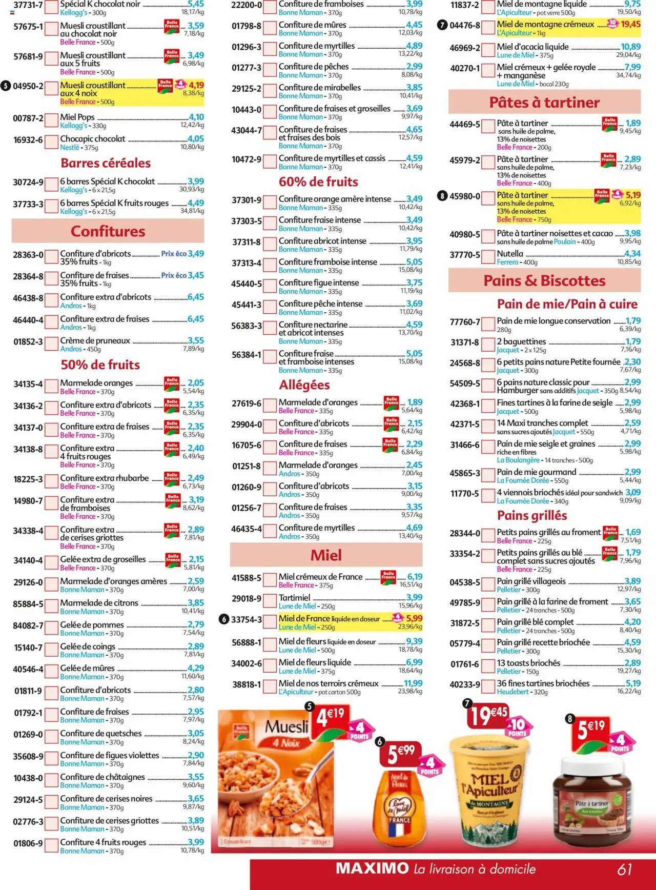 Maximo catalogue epicerie (2025-09-26 - 2025-10-23)