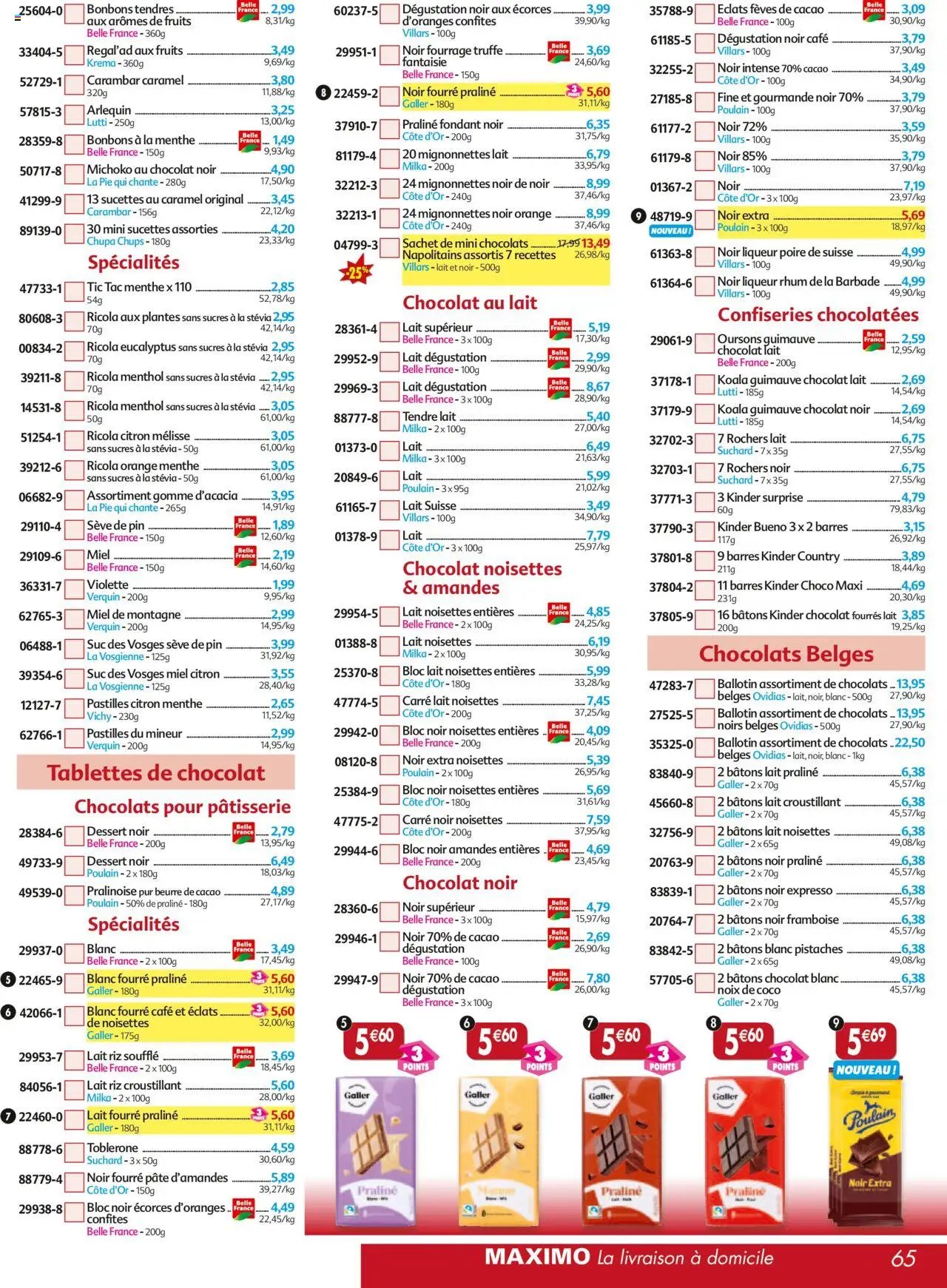 Maximo catalogue epicerie (2025-09-26 - 2025-10-23)
