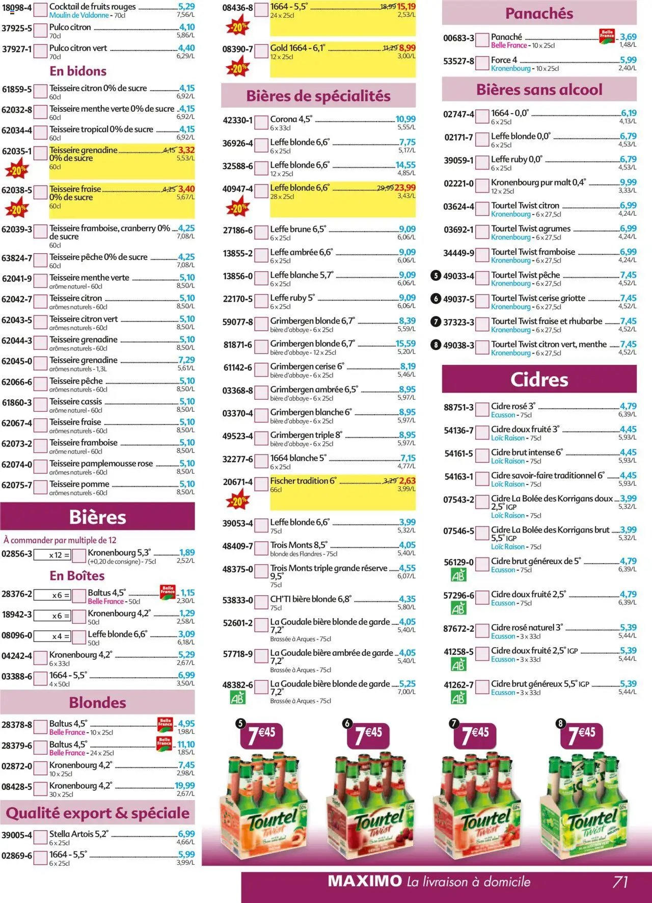 Maximo catalogue epicerie (2025-09-26 - 2025-10-23)
