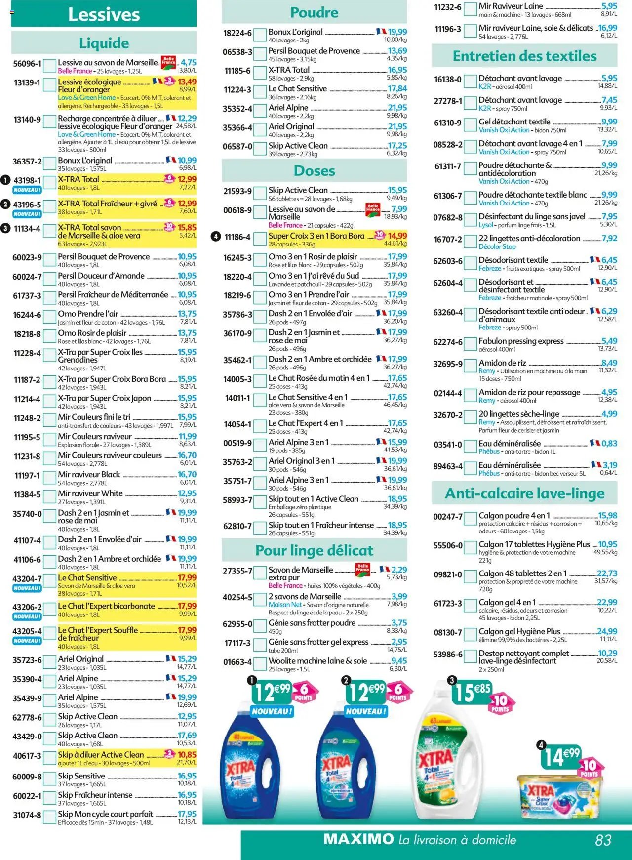Maximo catalogue epicerie (2025-09-26 - 2025-10-23)