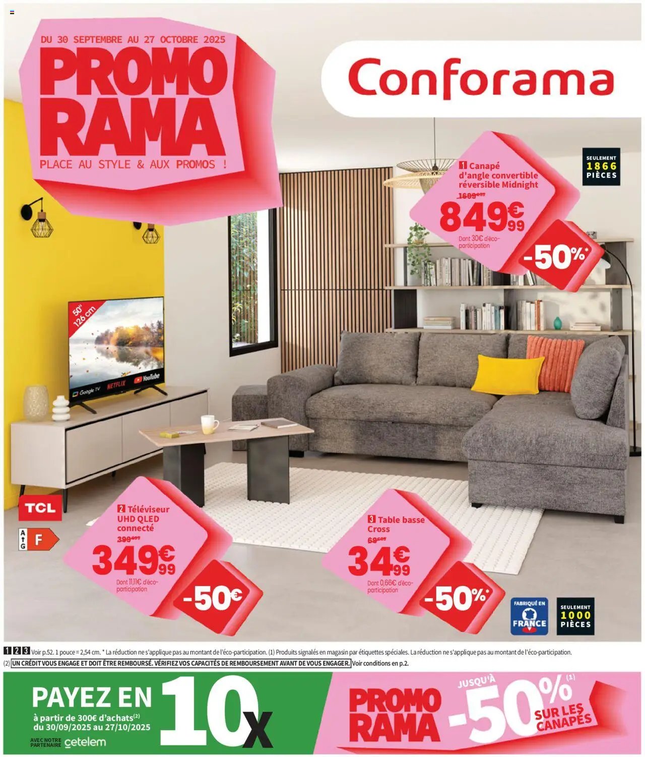 Conforama catalogue (2025-09-30 - 2025-10-27)