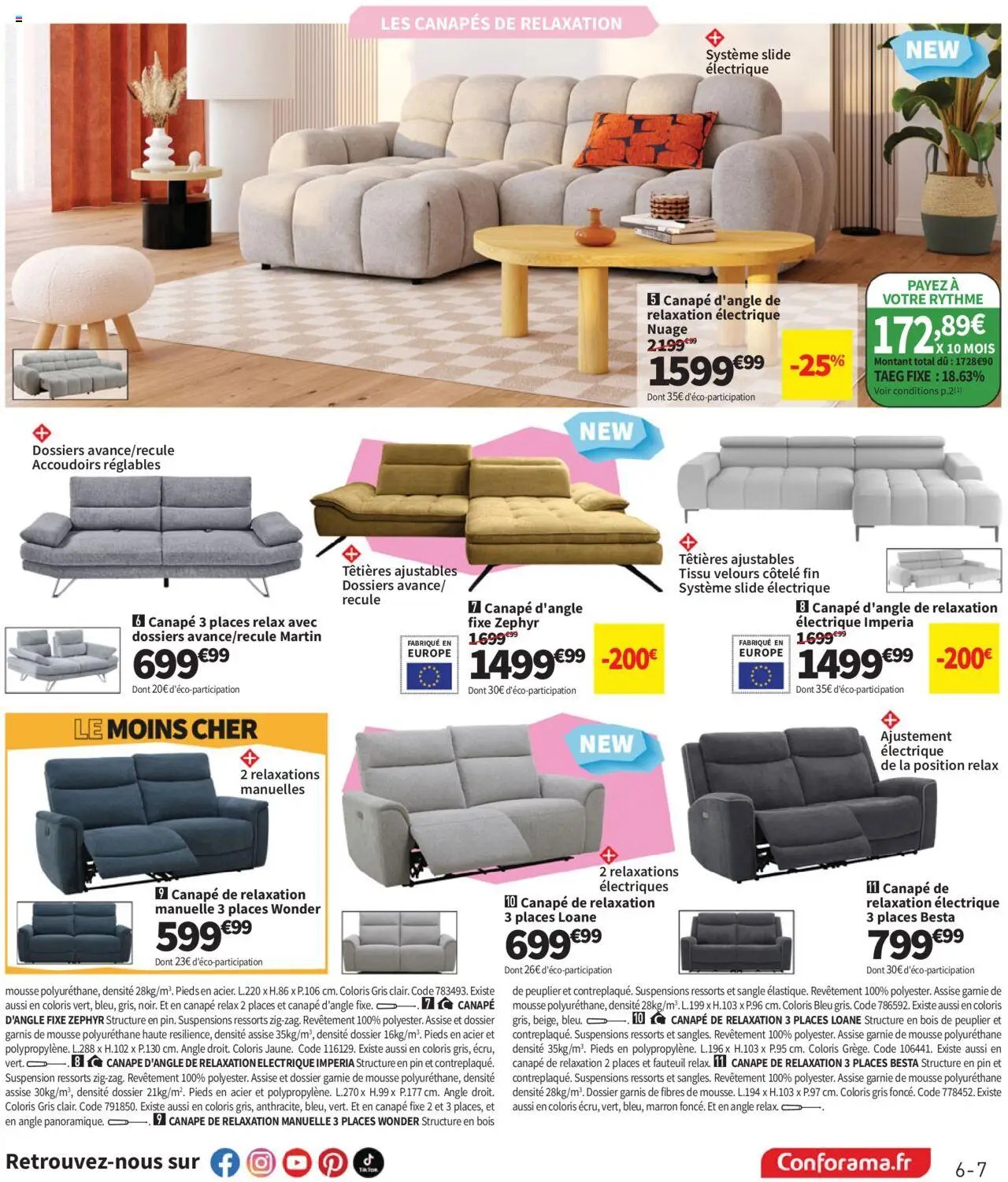 Conforama catalogue (2025-09-30 - 2025-10-27)