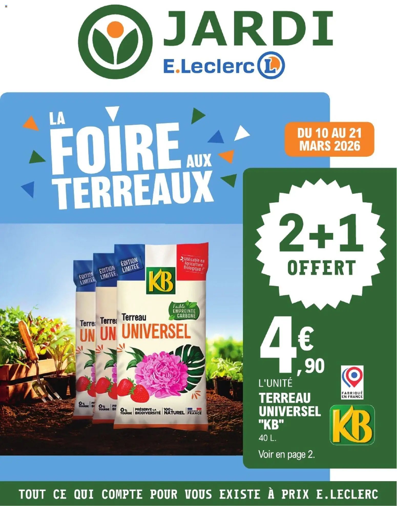 Brico E.Leclerc - Trafic jardi printemps 2 - terreaux