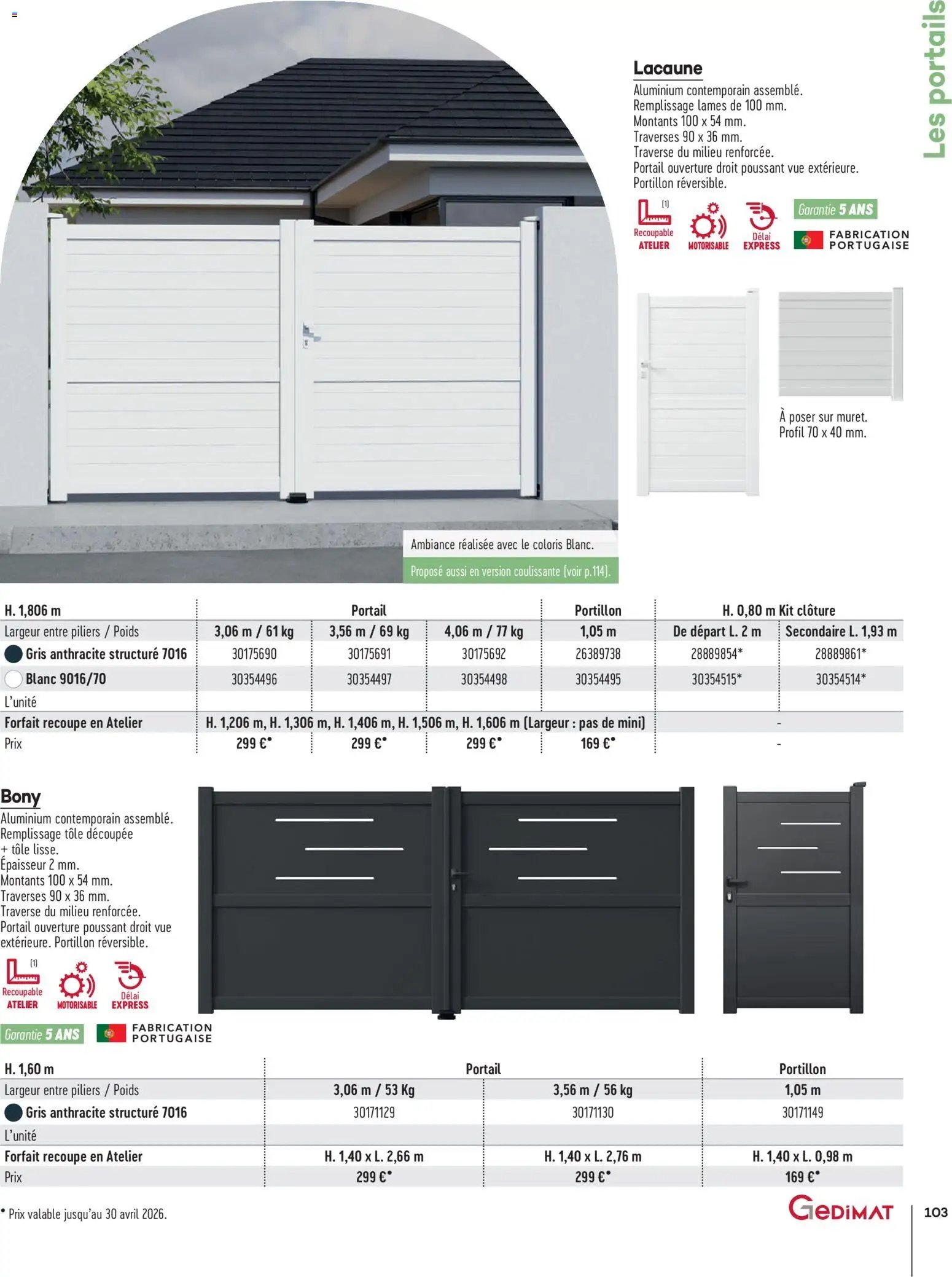 Gedimat - Brochure Aména-gements extérieurs (2026-04-01 - 2026-04-30)