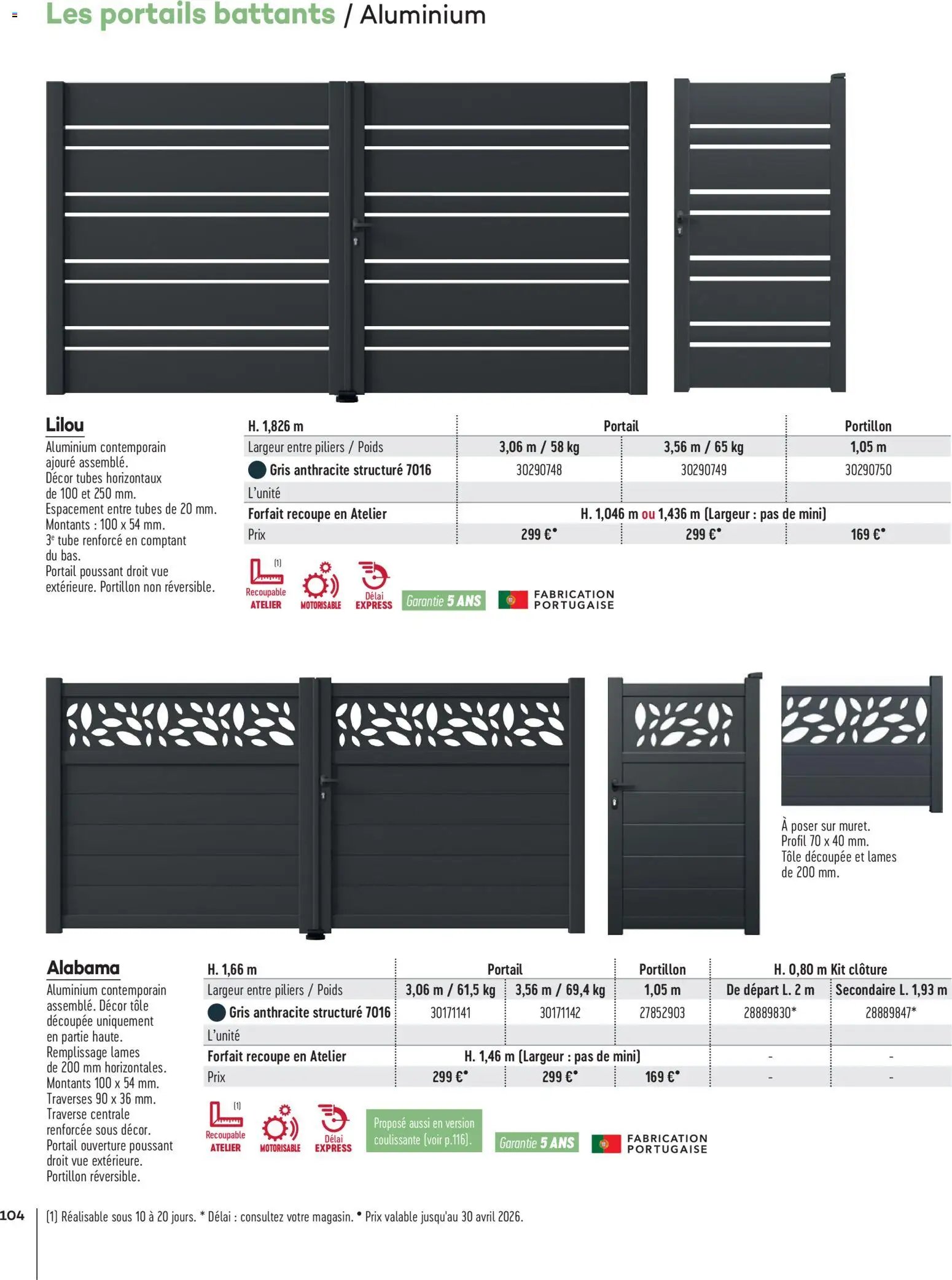 Gedimat - Brochure Aména-gements extérieurs (2026-04-01 - 2026-04-30)