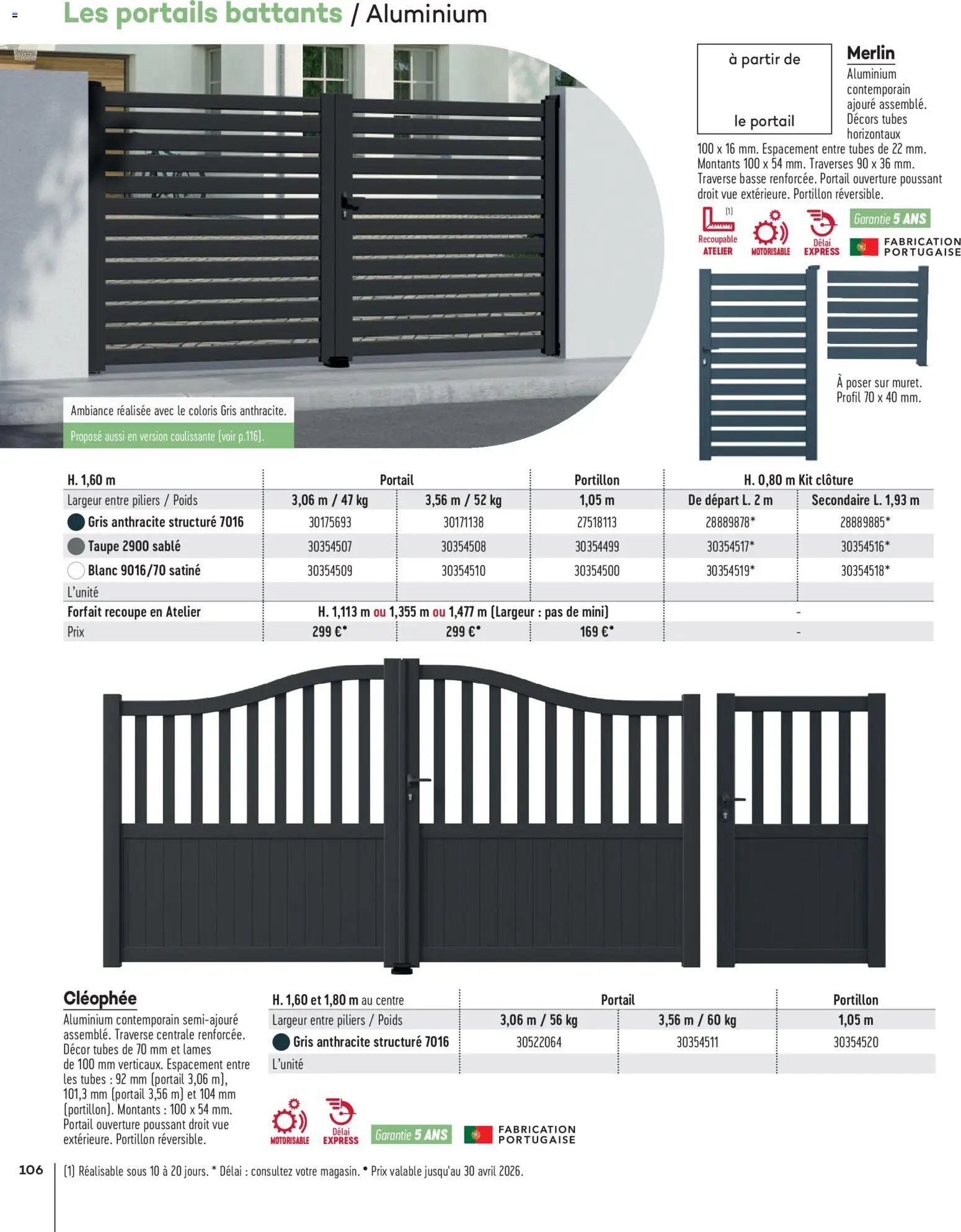 Gedimat - Brochure Aména-gements extérieurs (2026-04-01 - 2026-04-30)