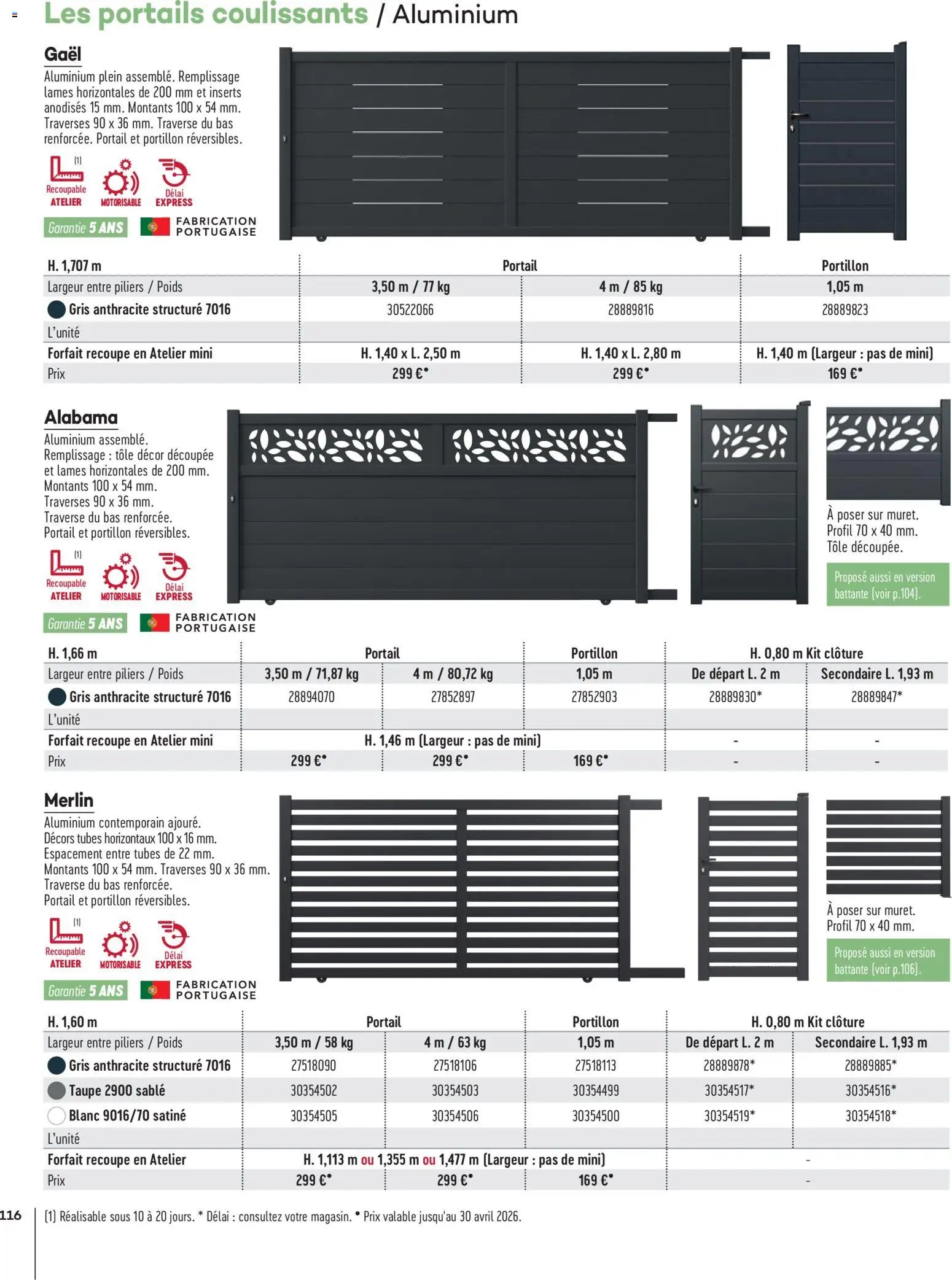 Gedimat - Brochure Aména-gements extérieurs (2026-04-01 - 2026-04-30)