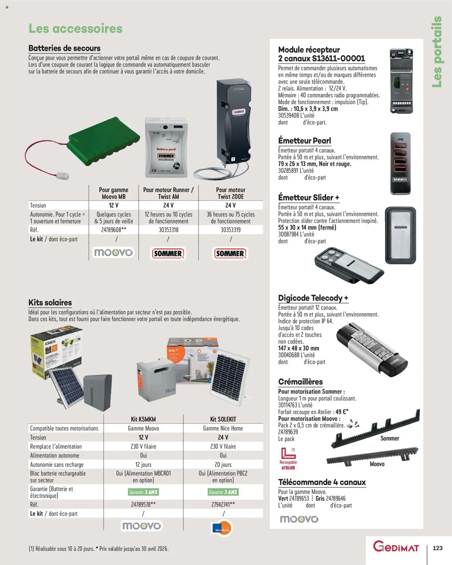 Gedimat - Brochure Aména-gements extérieurs (2026-04-01 - 2026-04-30)