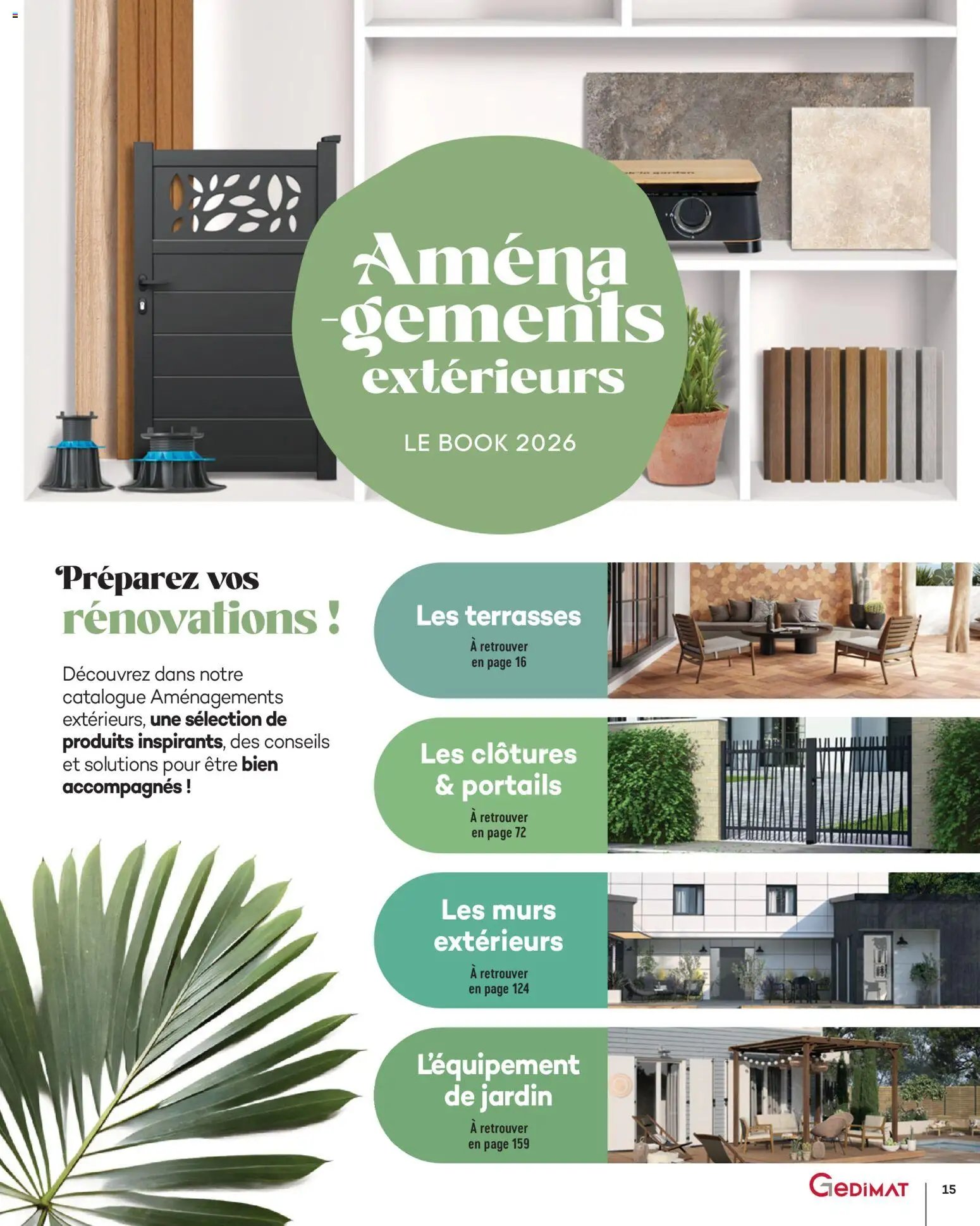 Gedimat - Brochure Aména-gements extérieurs