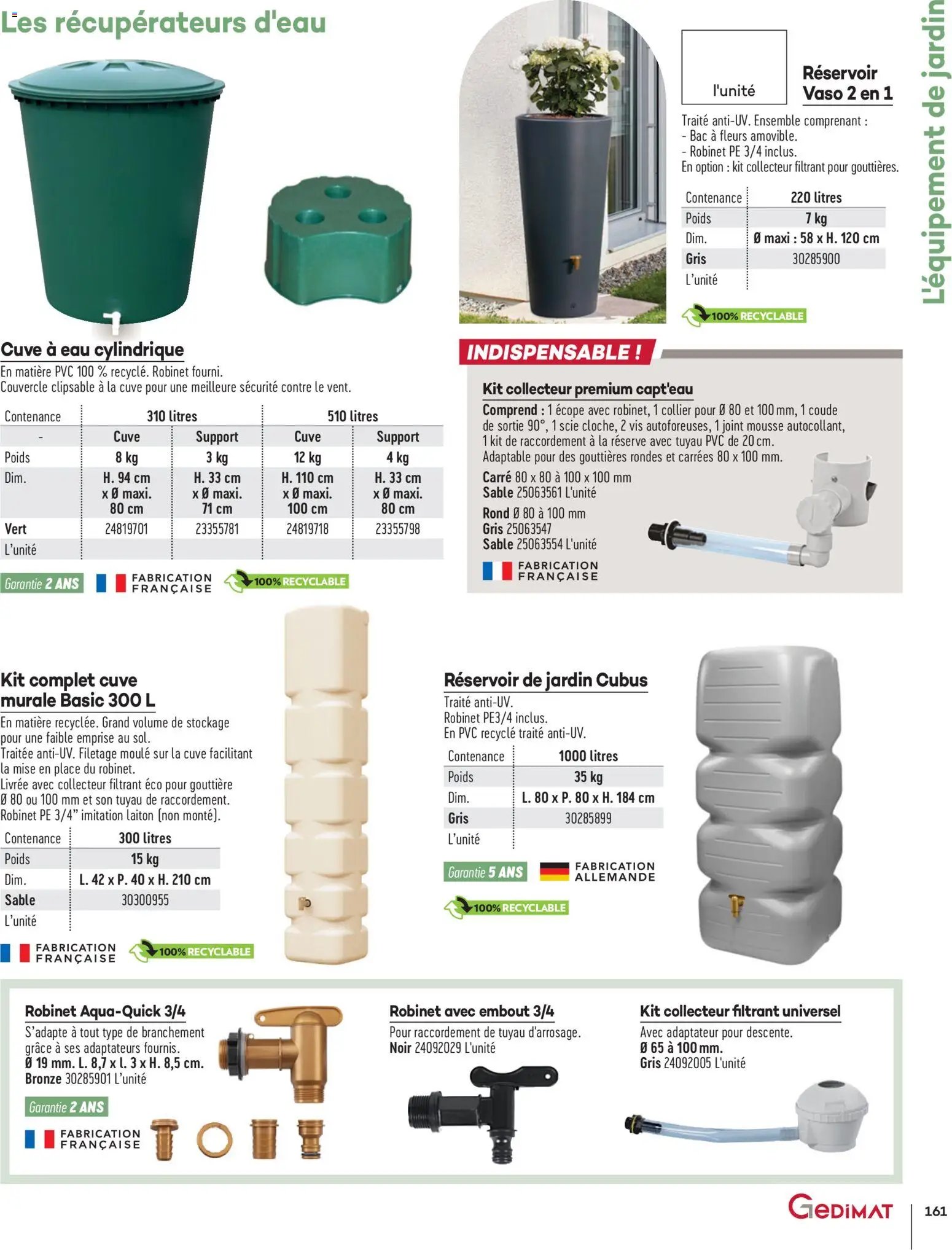 Gedimat - Brochure Aména-gements extérieurs (2026-04-01 - 2026-04-30)