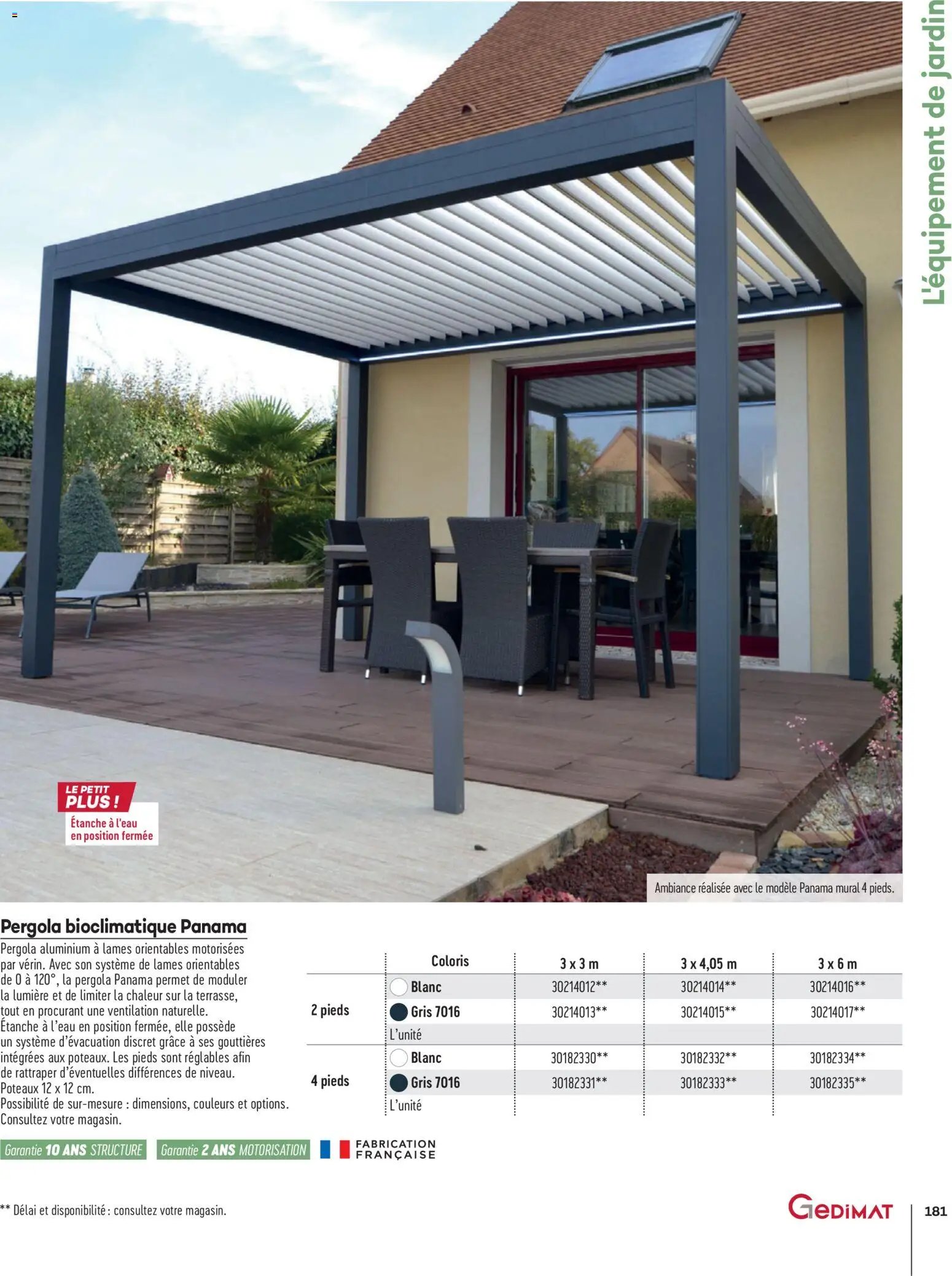 Gedimat - Brochure Aména-gements extérieurs