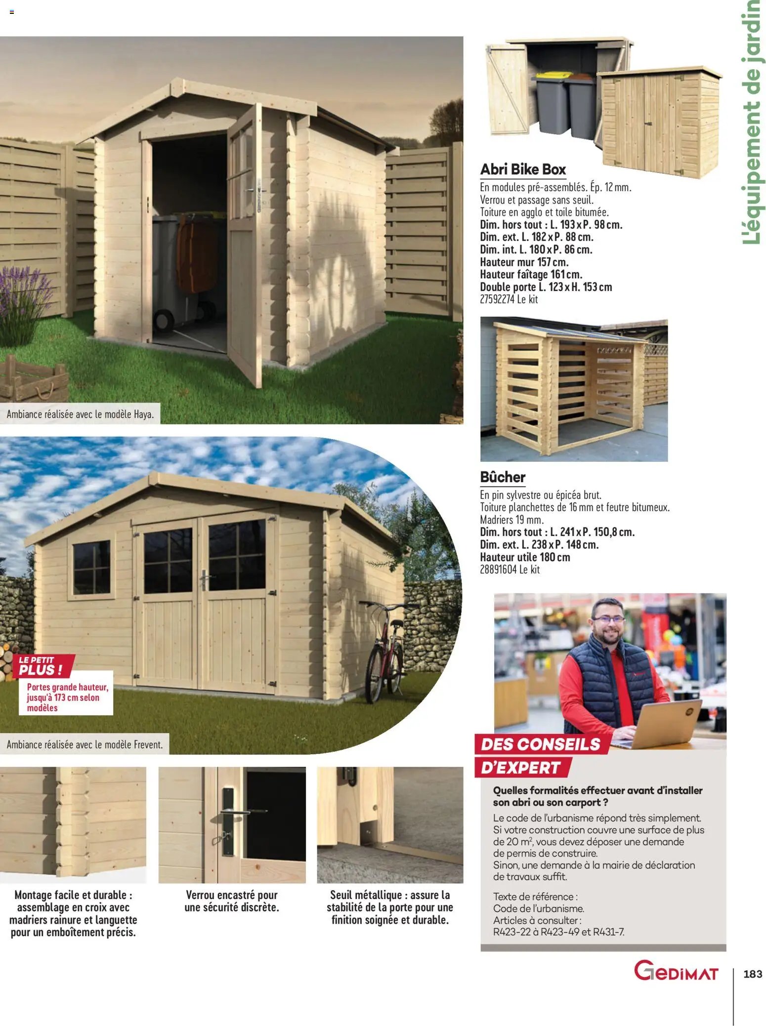 Gedimat - Brochure Aména-gements extérieurs