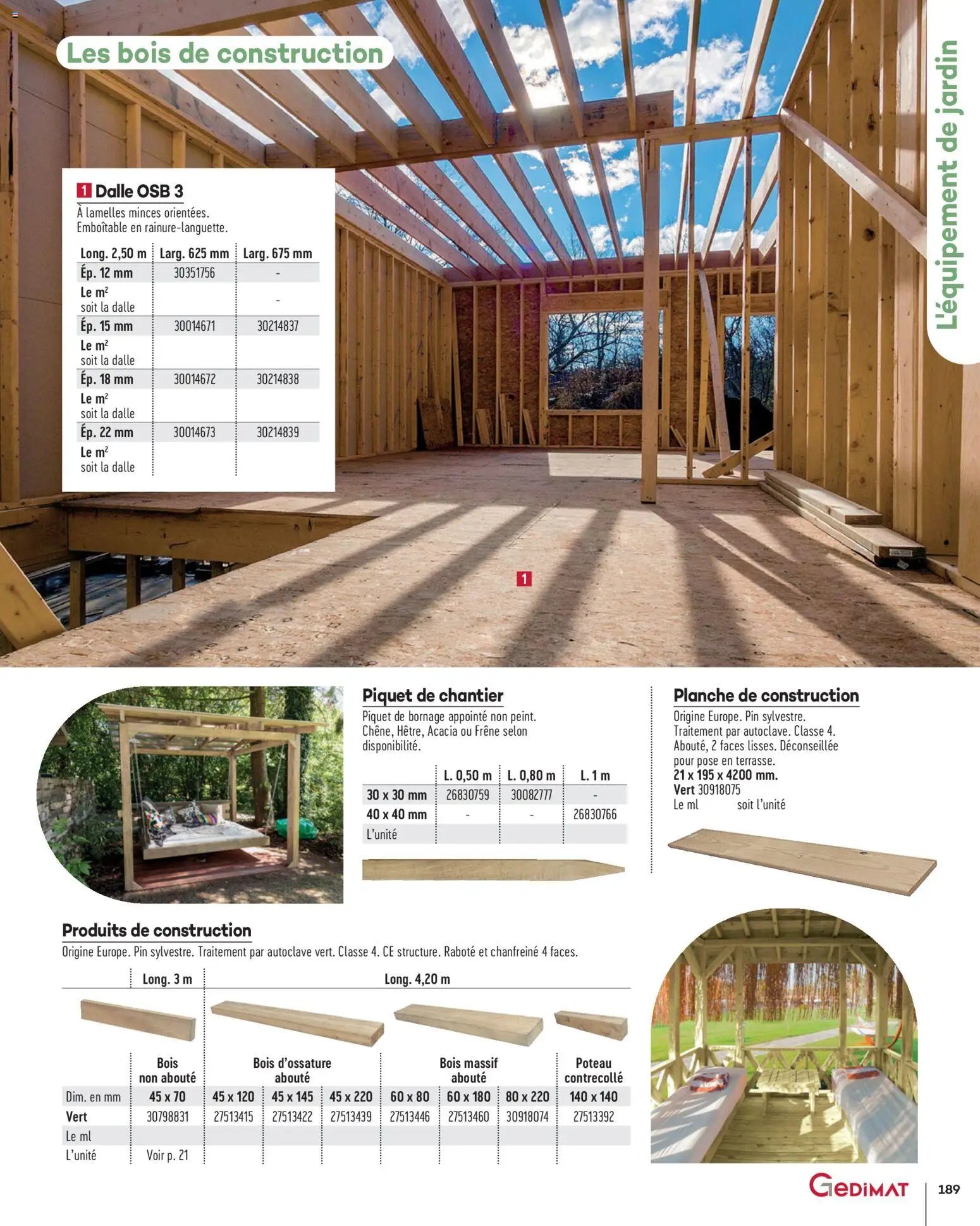 Gedimat - Brochure Aména-gements extérieurs