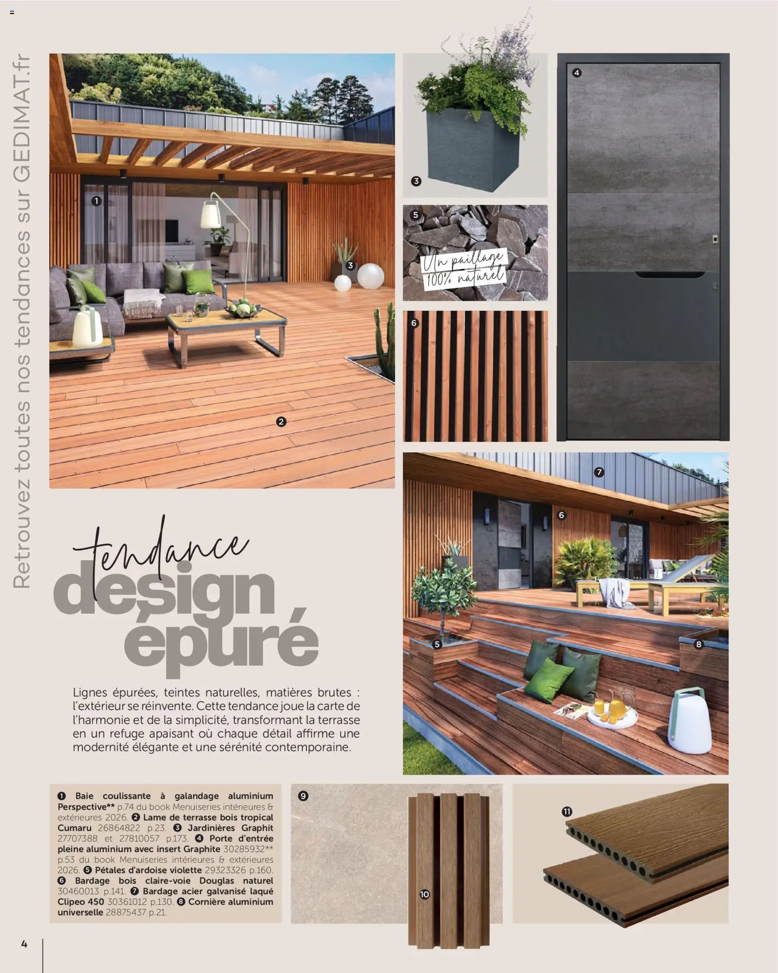 Gedimat - Brochure Aména-gements extérieurs