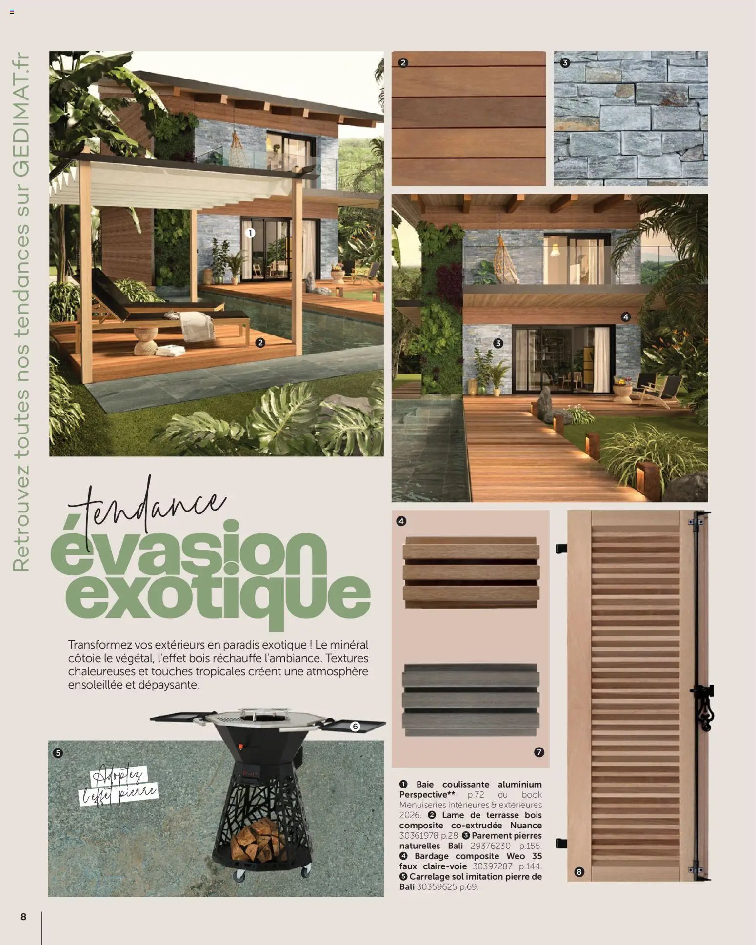 Gedimat - Brochure Aména-gements extérieurs