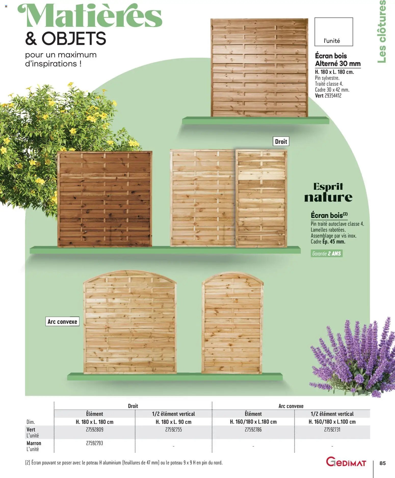 Gedimat - Brochure Aména-gements extérieurs (2026-04-01 - 2026-04-30)