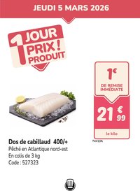 Promocash PROMO cabillaud