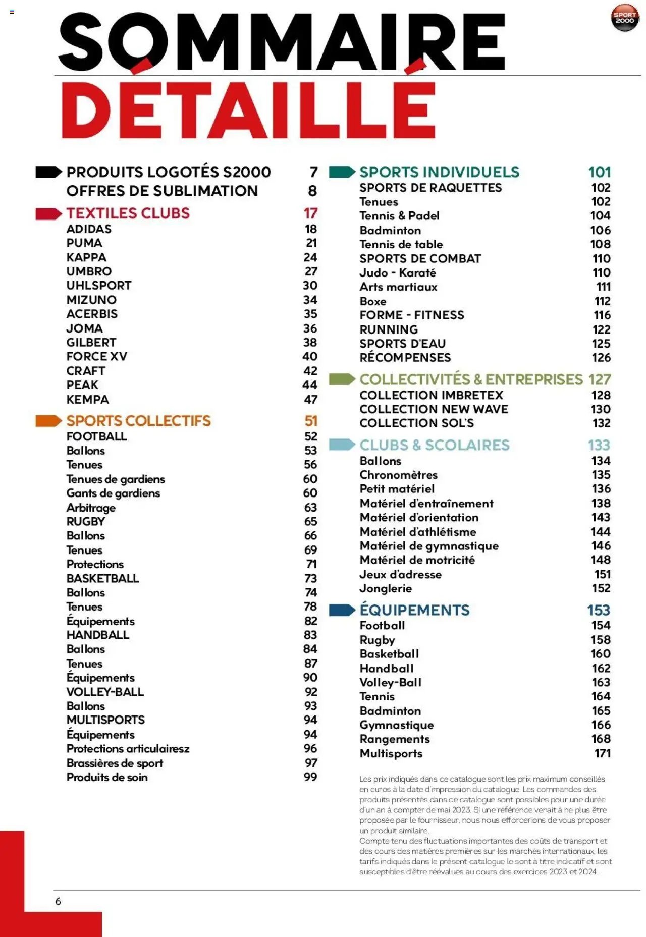 Sport 2000 catalogue (2024-05-28 - 2025-12-31)