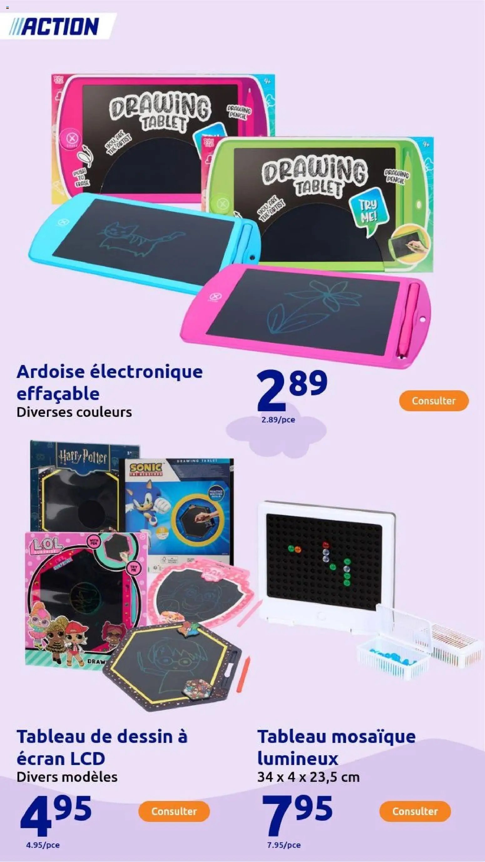 Action catalogue de la semaine