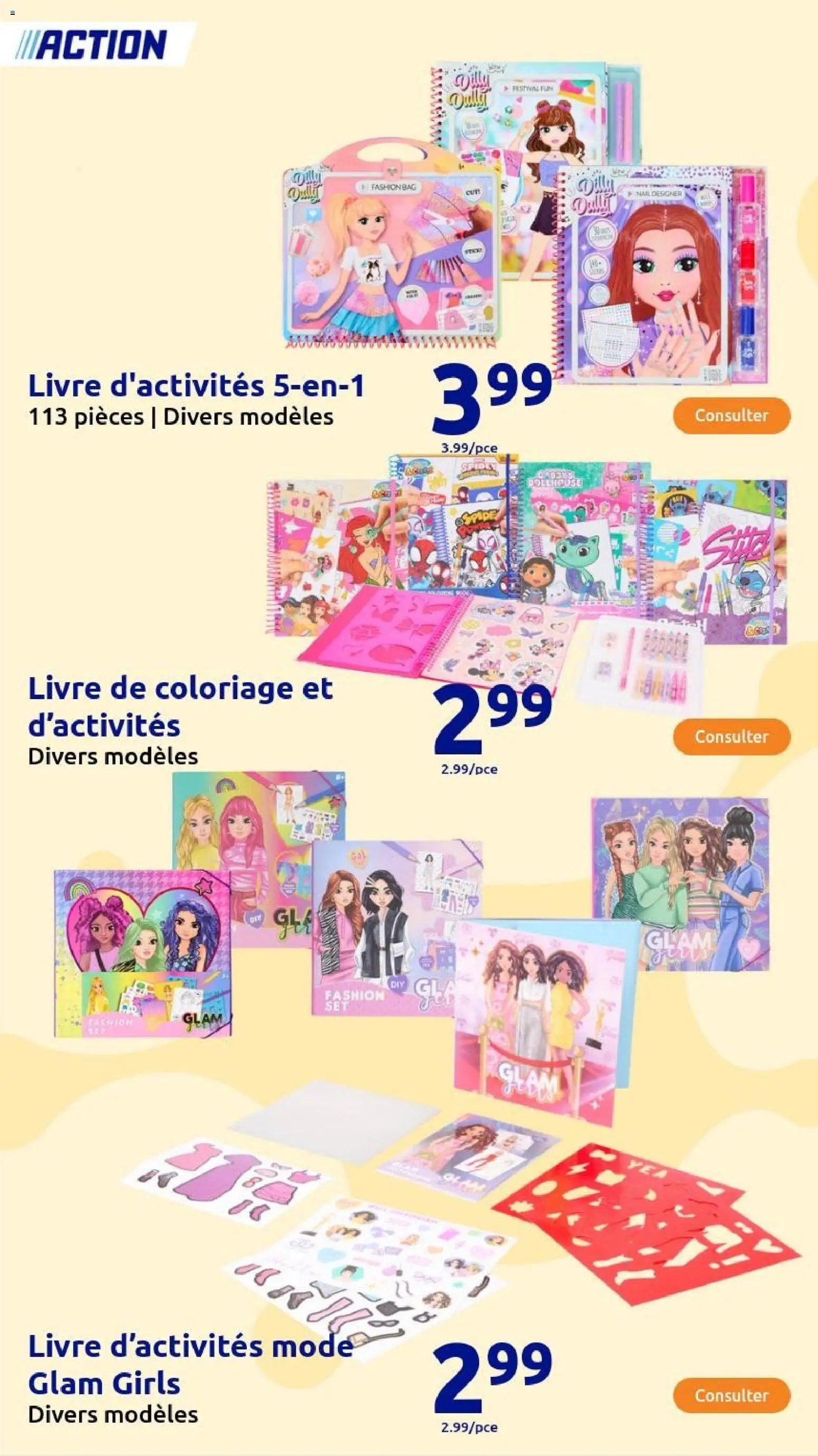 Action catalogue de la semaine