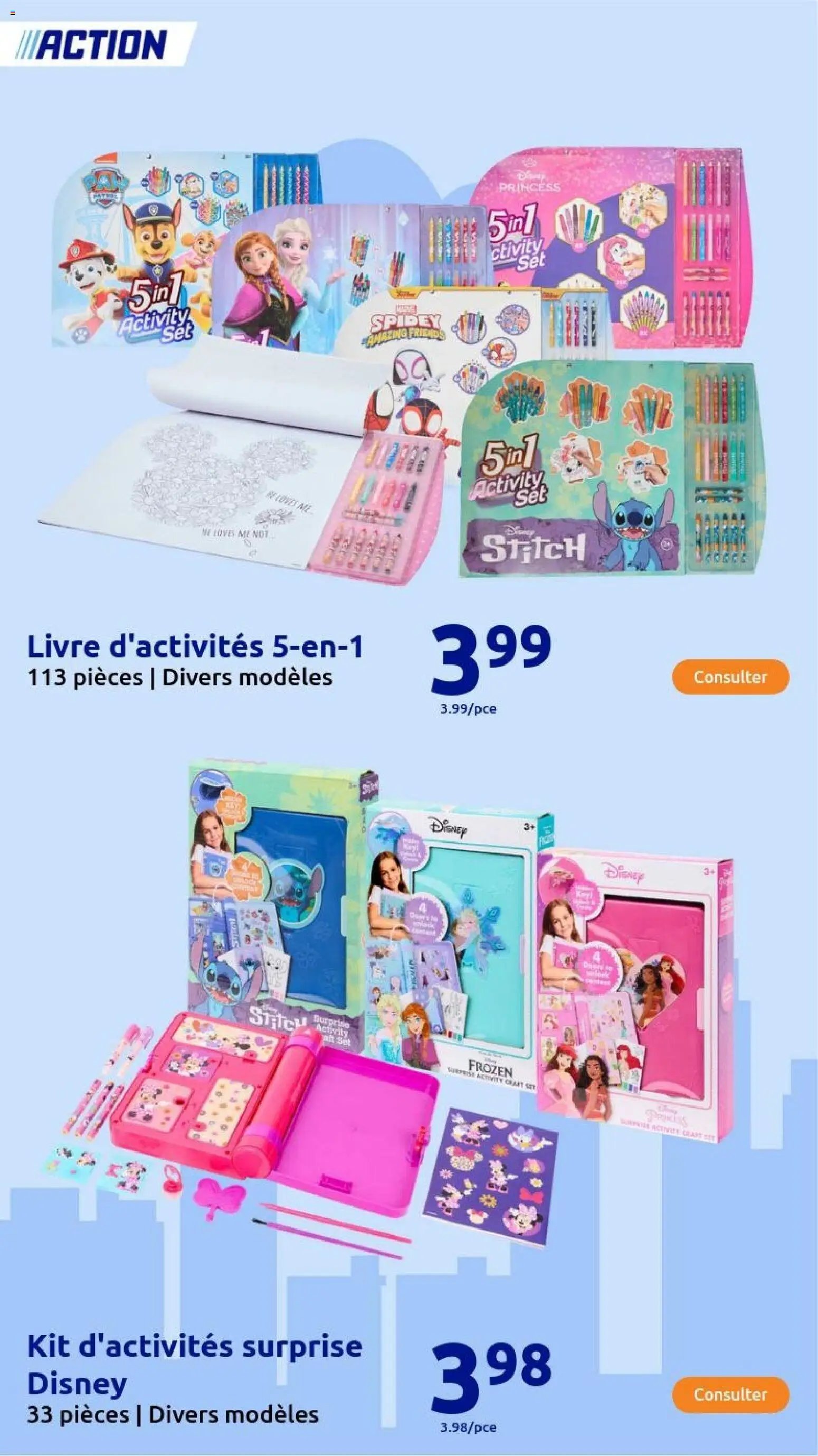 Action catalogue de la semaine