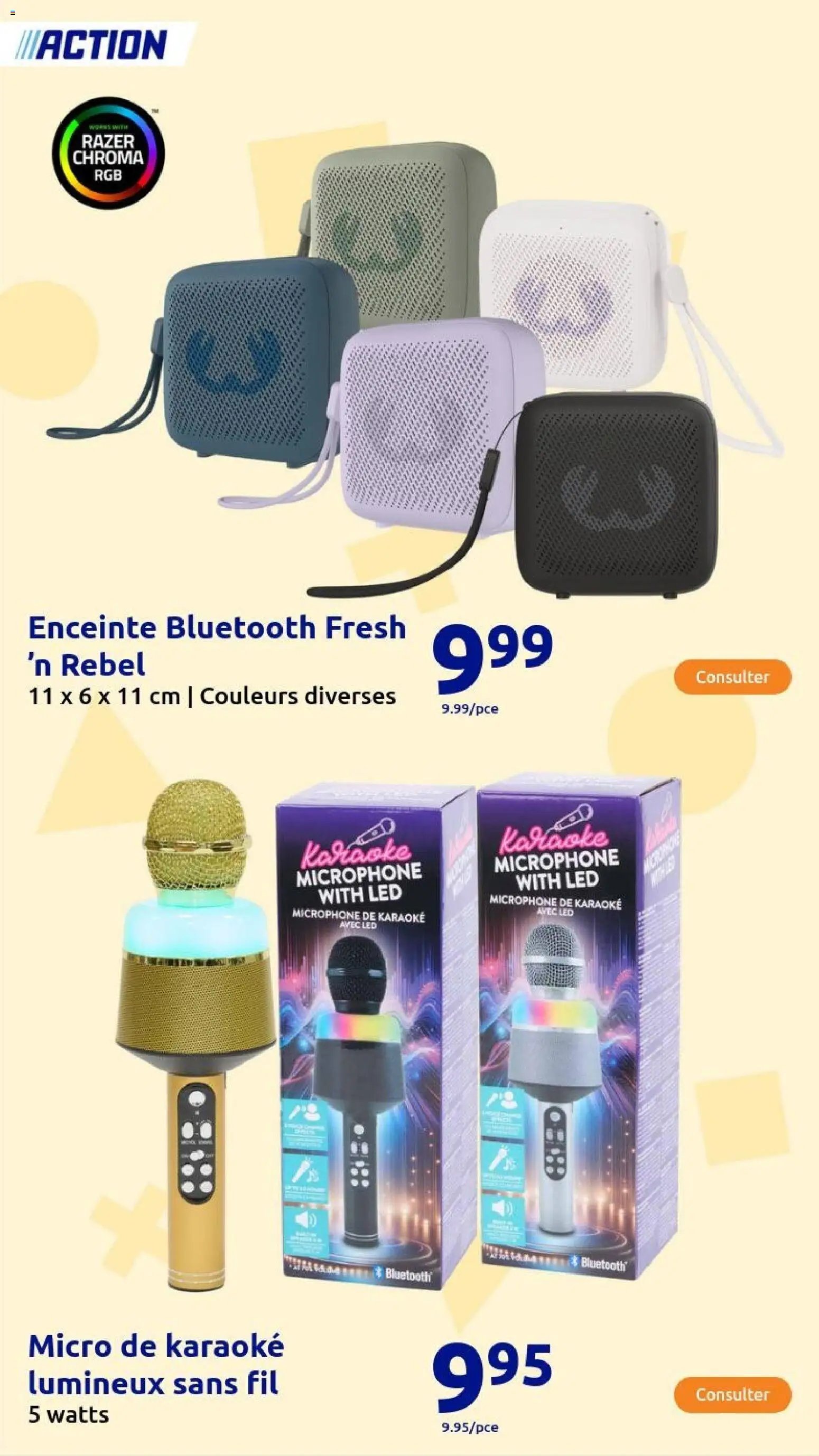 Action catalogue de la semaine