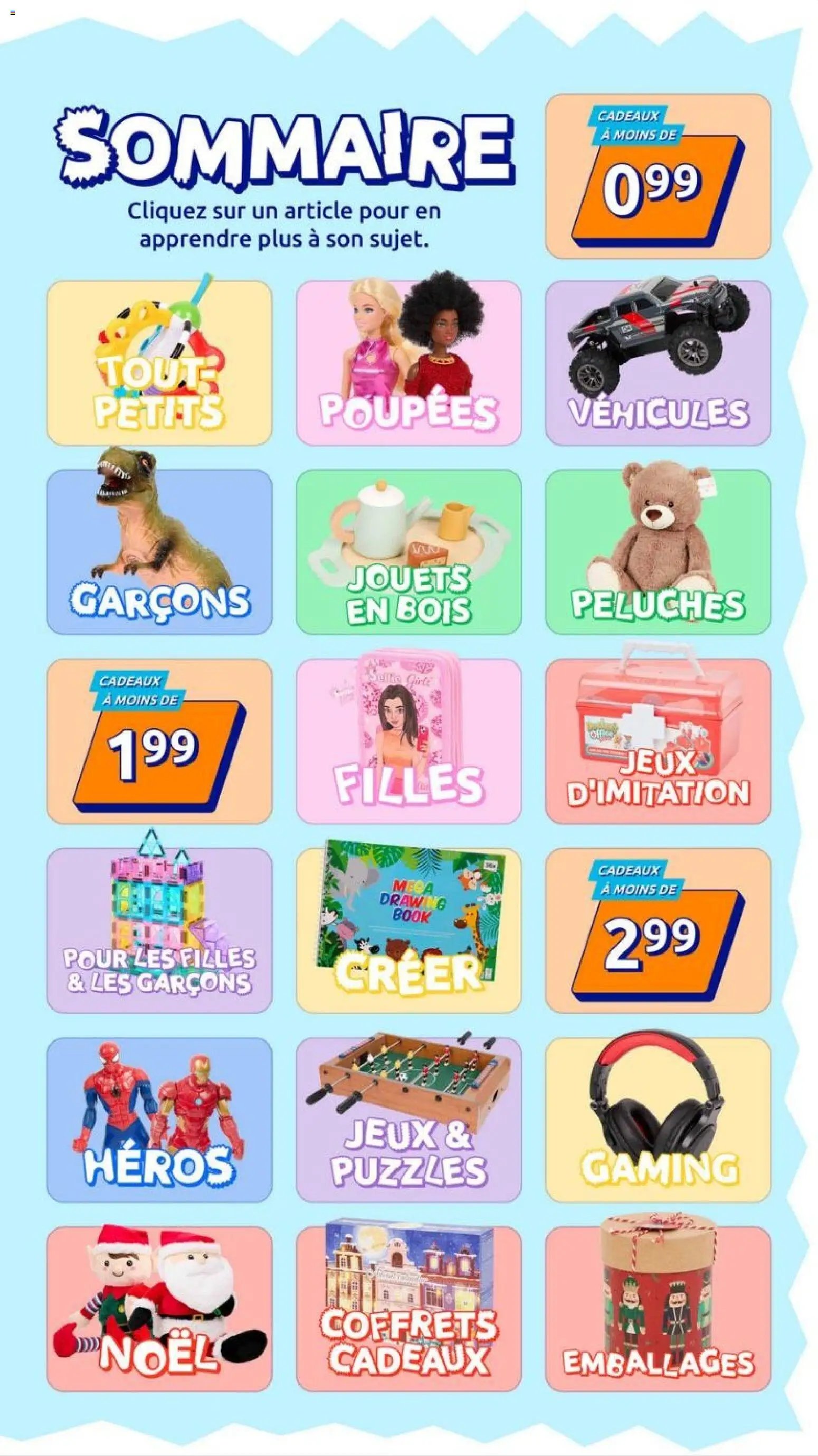 Action catalogue de la semaine