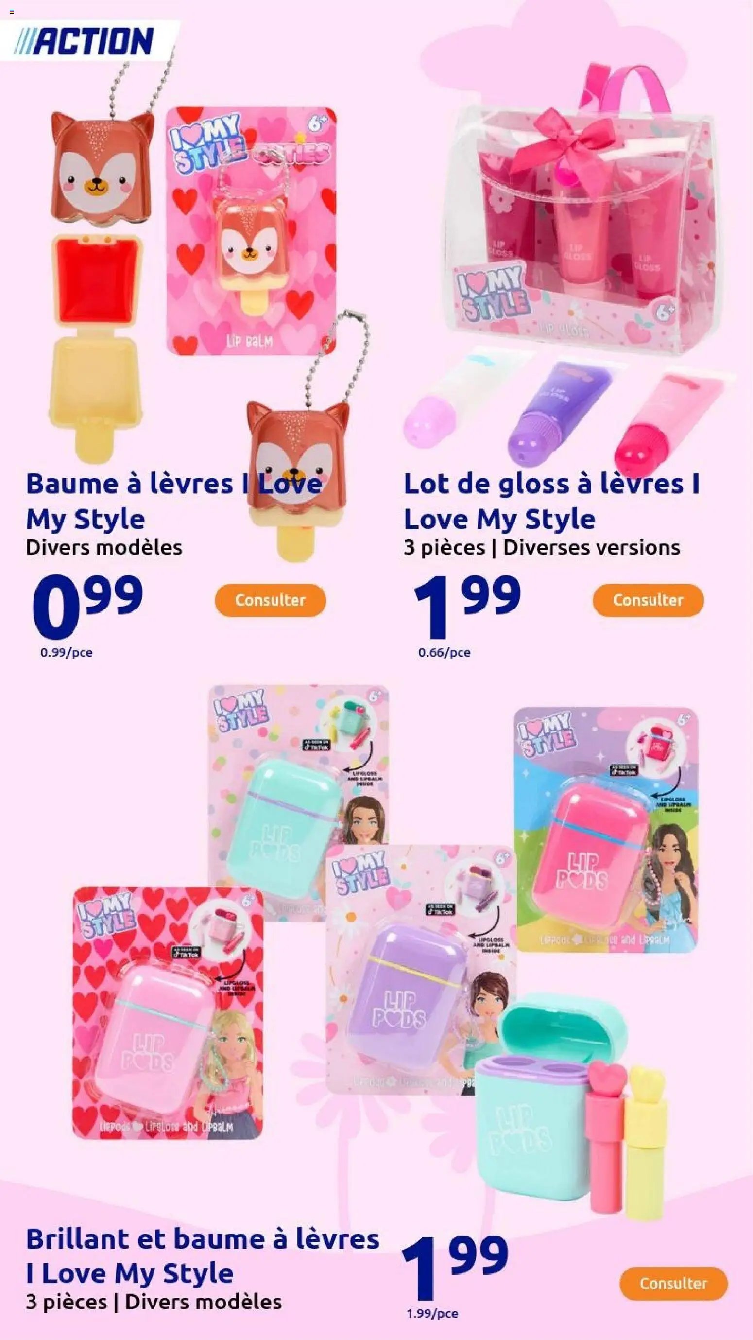 Action catalogue de la semaine