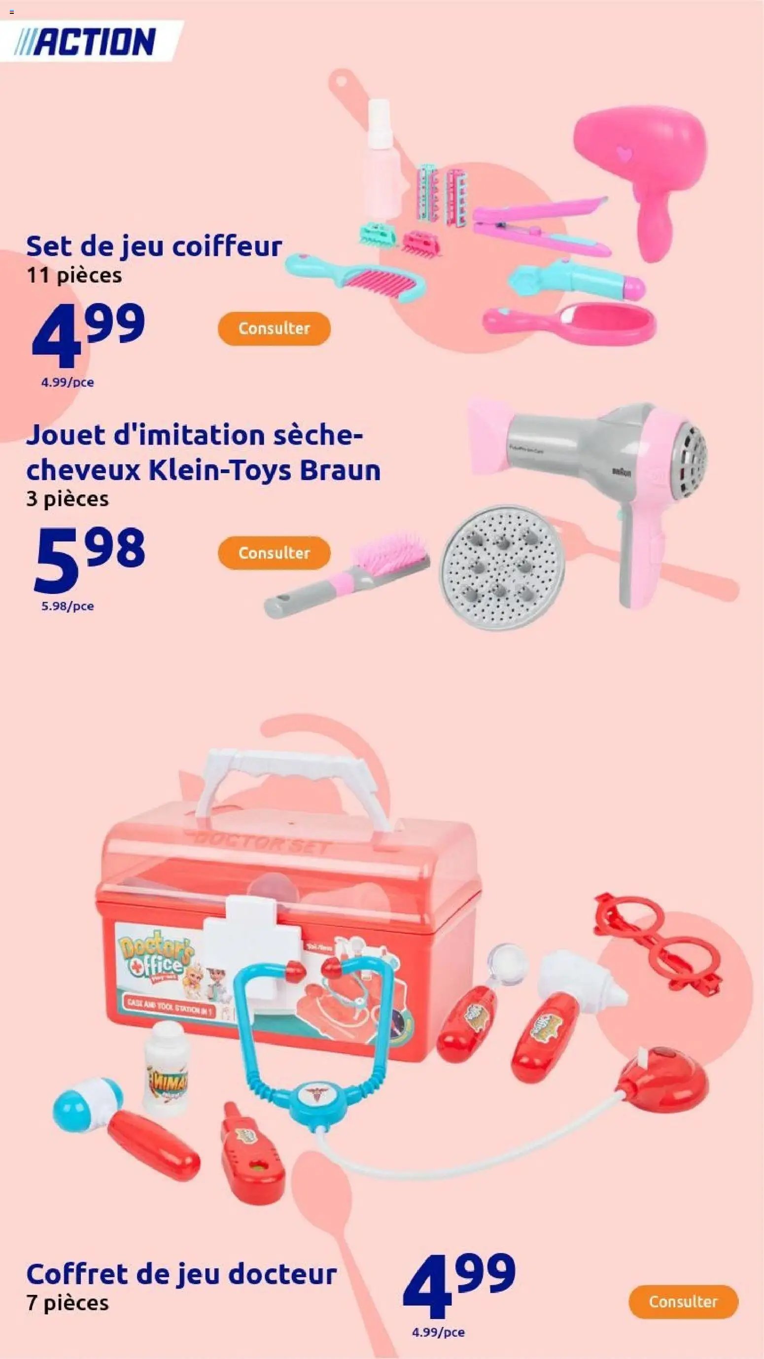 Action catalogue de la semaine