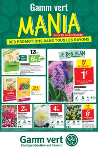 Gamm vert - Gamm vert mania des promotions dans tous les rayons