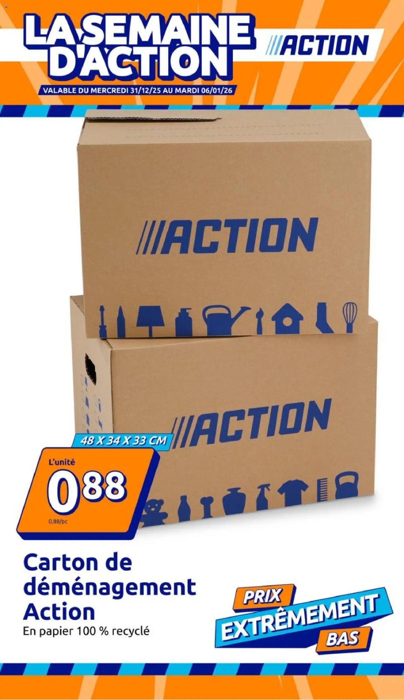 Action catalogue de la semaine 1