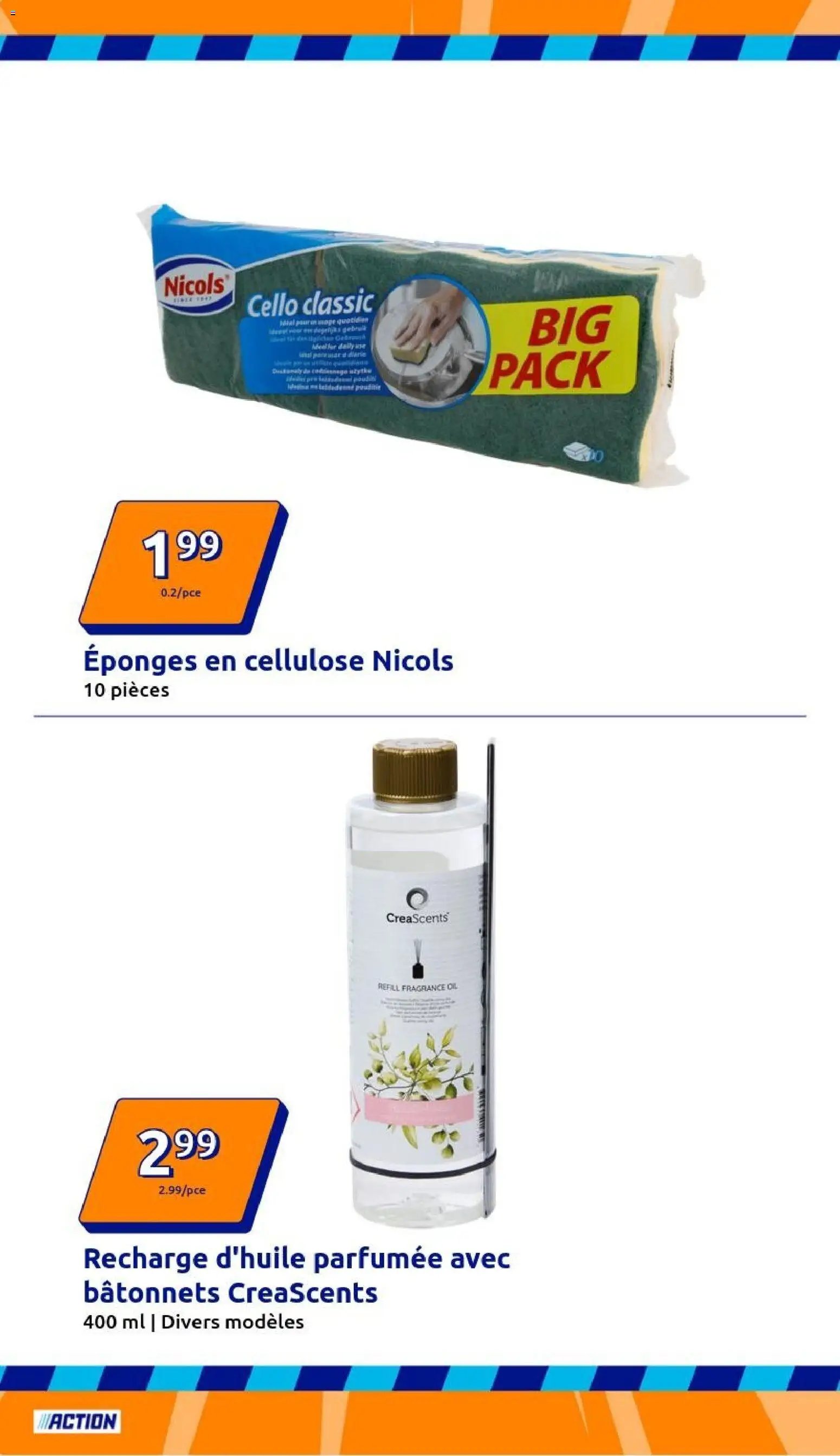 Action catalogue de la semaine 1