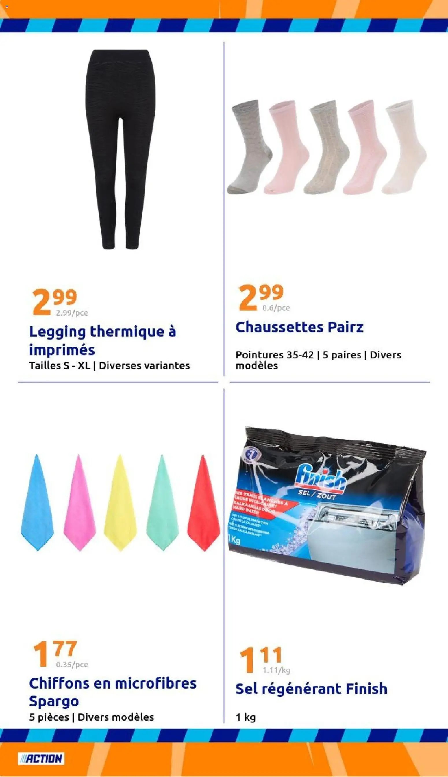 Action catalogue de la semaine 1