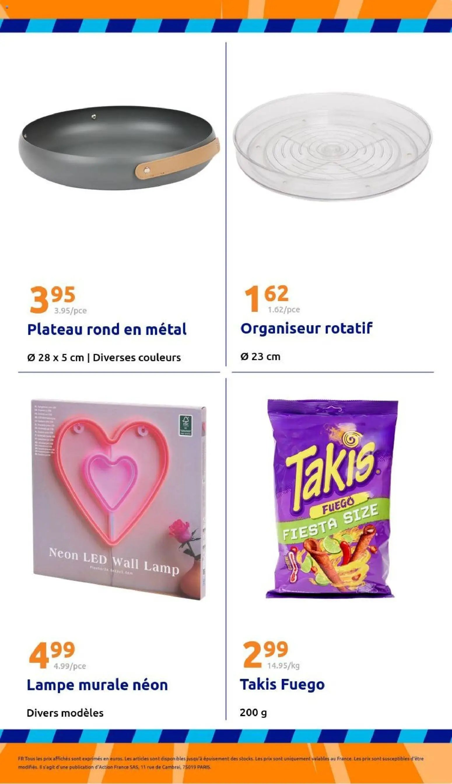 Action catalogue de la semaine 1