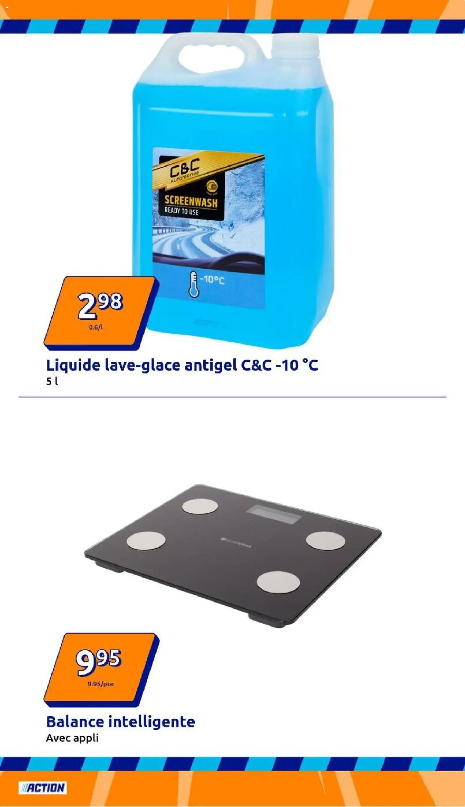 Action catalogue de la semaine 1