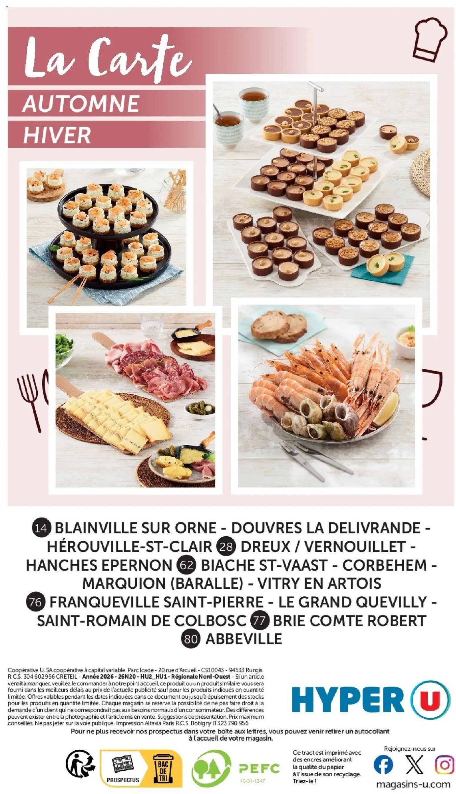 Hyper U - La carte Automne Hiver