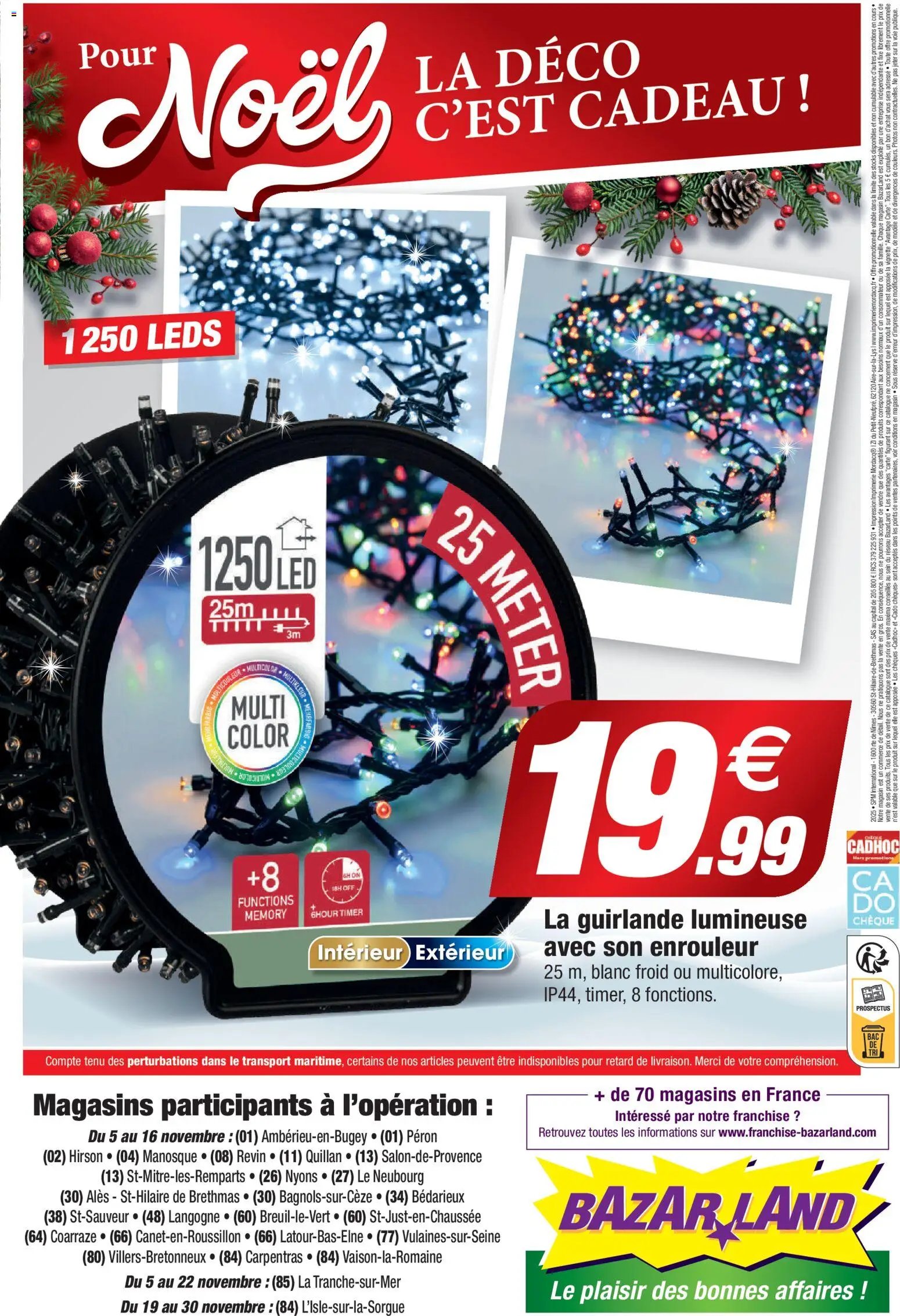 Bazarland catalogue Noël