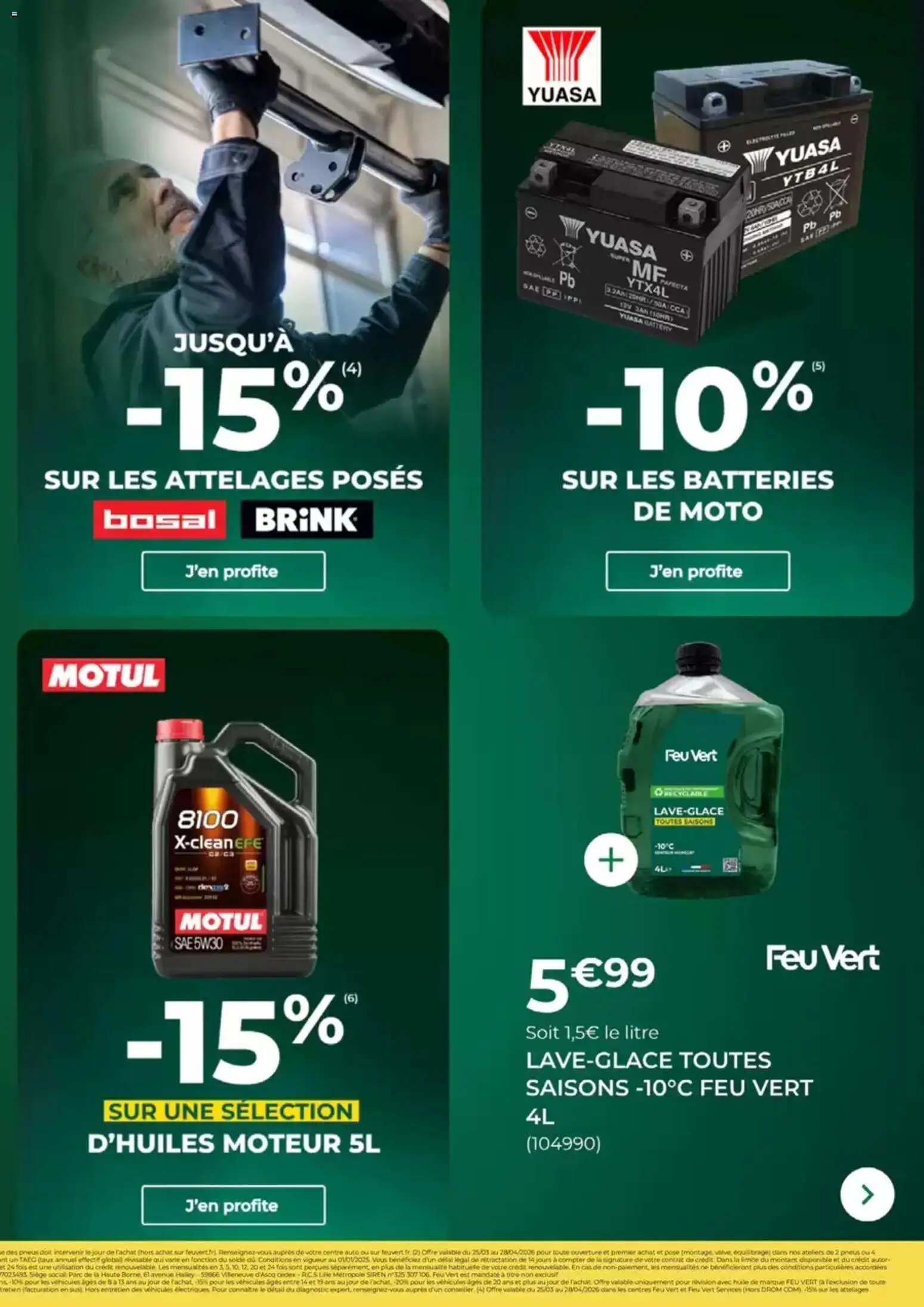 Feu Vert catalogue (2026-03-25 - 2026-04-28)