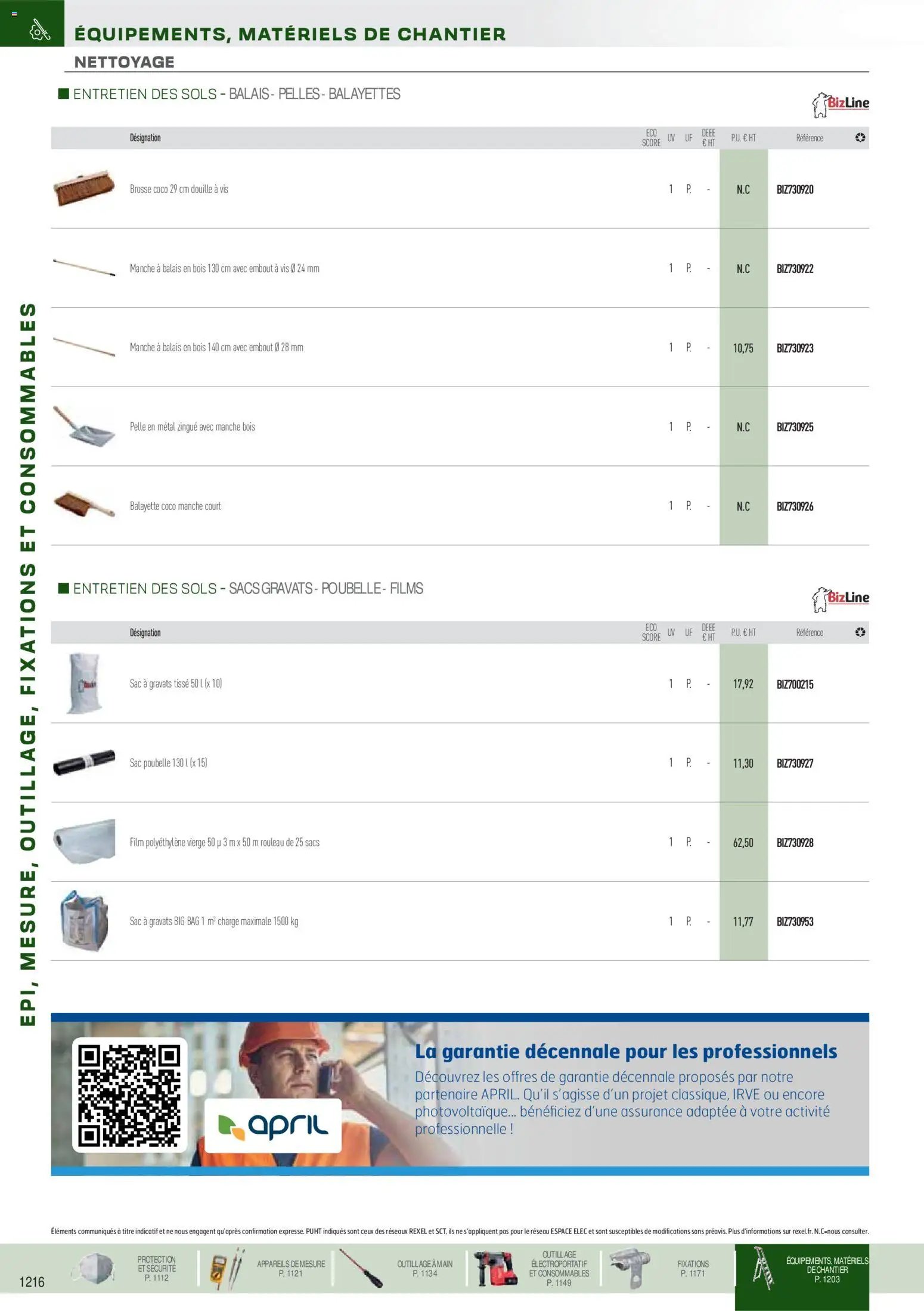 Rexel EPI, mesure, outillage, fixations et consommables (2025-09-01 - 2026-12-31)