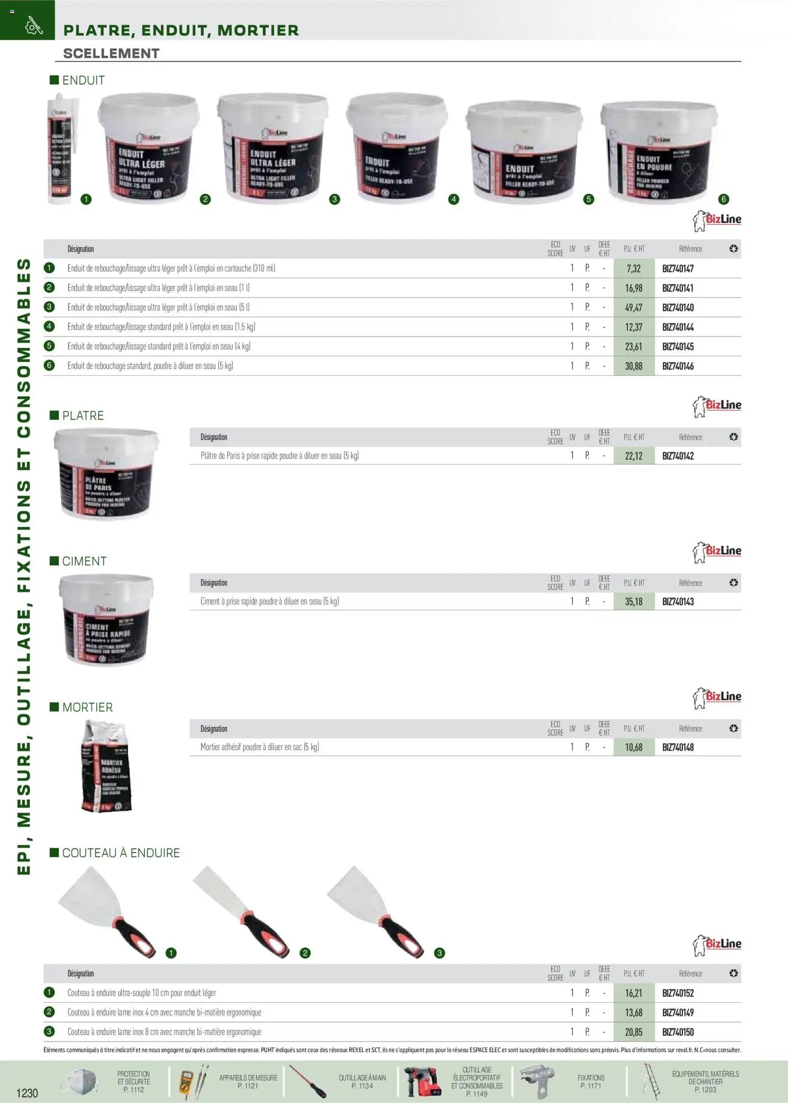 Rexel EPI, mesure, outillage, fixations et consommables