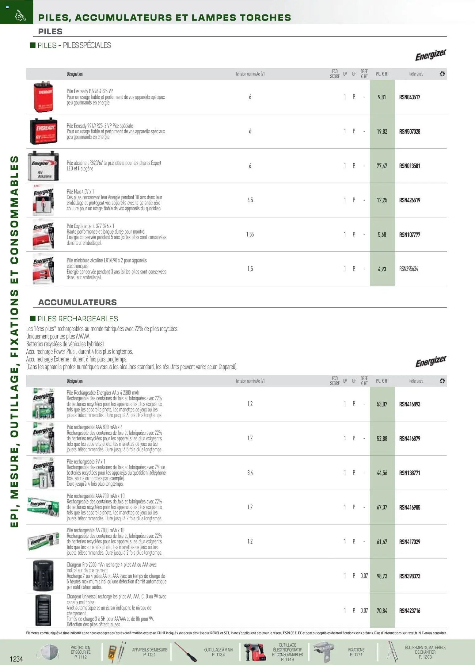 Rexel EPI, mesure, outillage, fixations et consommables